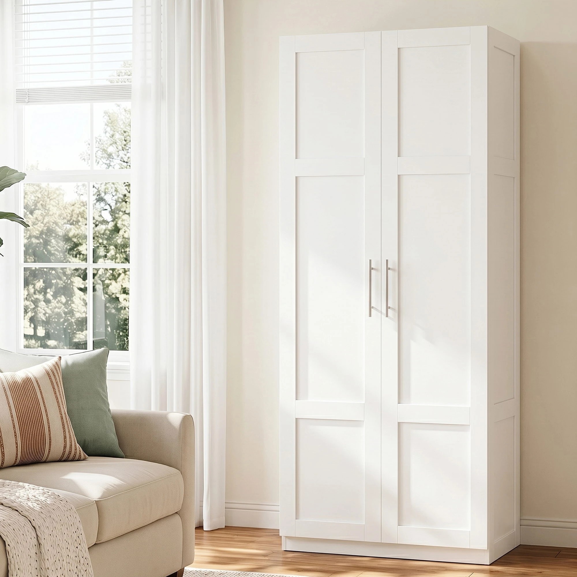 5 Artiss 2x Buffet Unit Cabinet Sideboard Pantry 180cm - White, 5 of 8