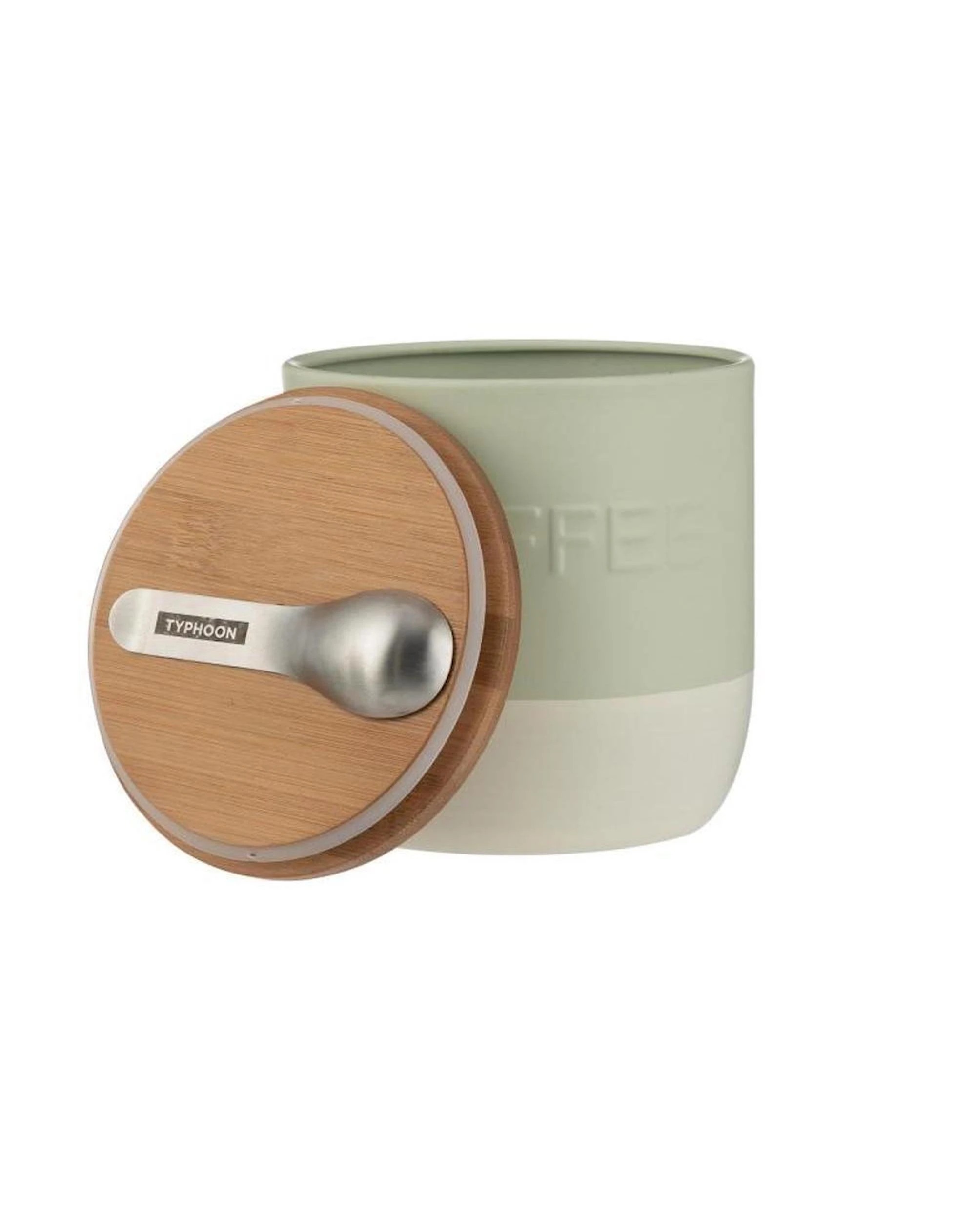 3 Typhoon Oben Coffee Canister 1.25L With Mini Spoon  Green, 3 of 7