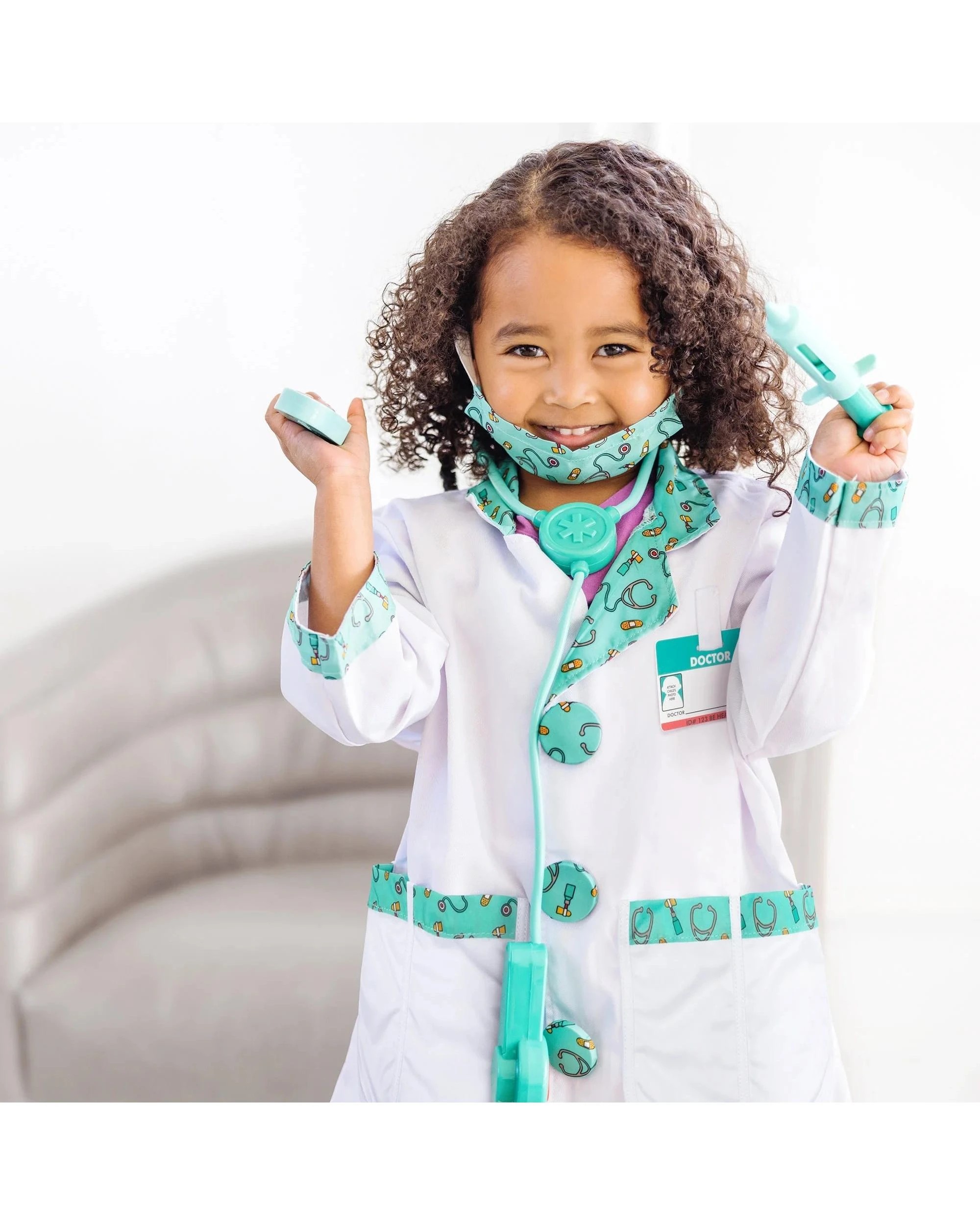 4 Melissa and Doug Doctor Costume Role Play Set, 4 of 7