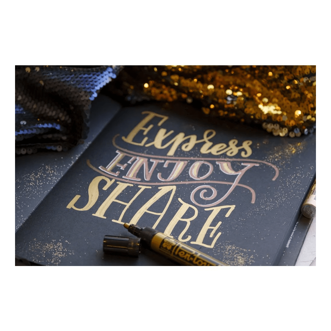 5 Sakura Pen-touch Paint Marker 2mm Gold, 5 of 6