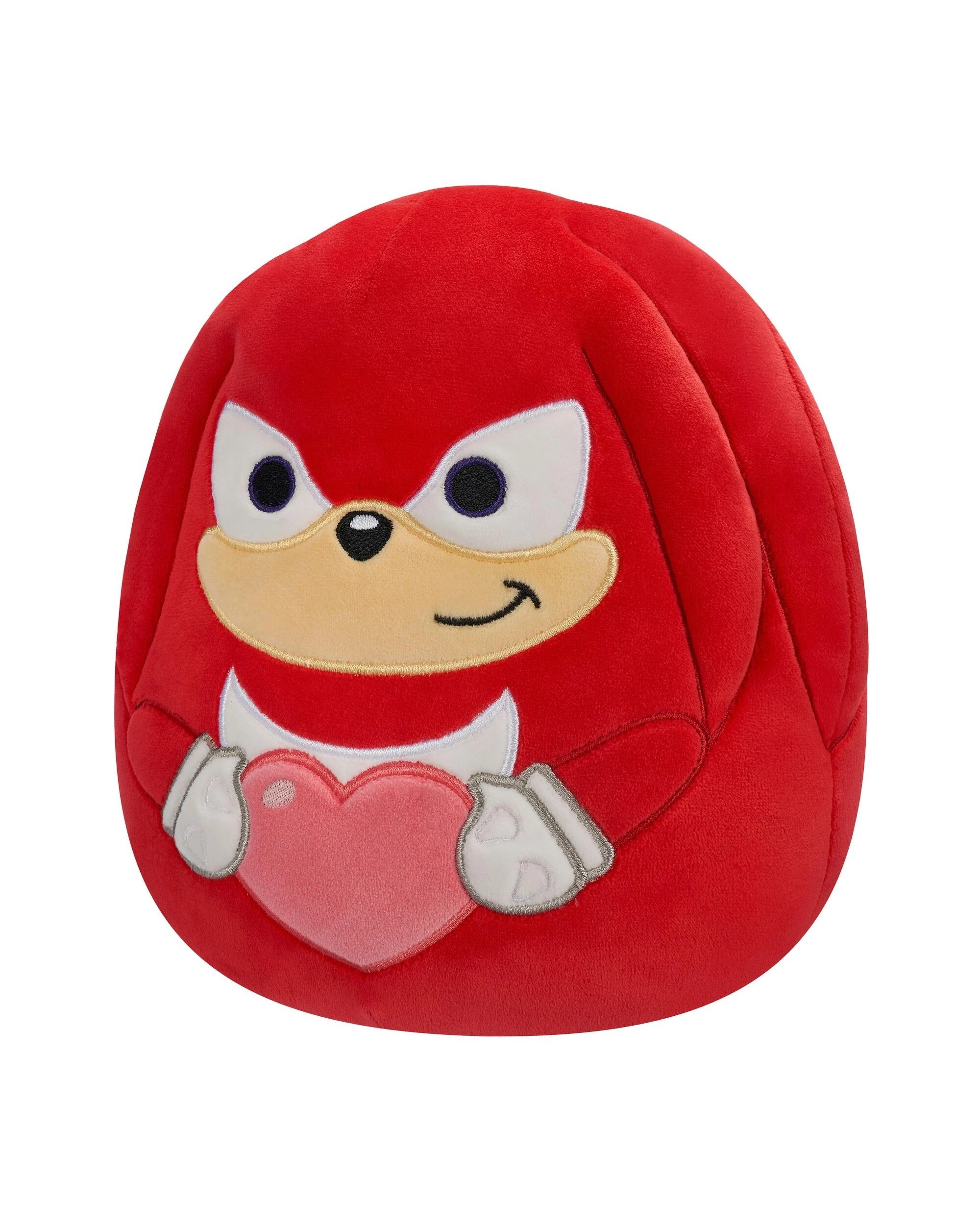 4 Squishmallows Valentines Sonic the Hedgehog Knuckles Holding 8-Bit Heart 8 inch Plush, 4 of 6