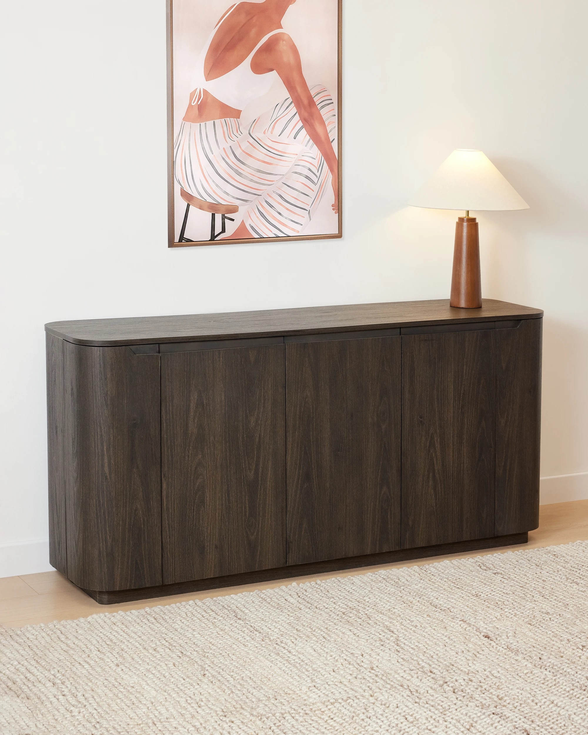 1 Miles 5 Door Sideboard - Walnut, 1 of 8