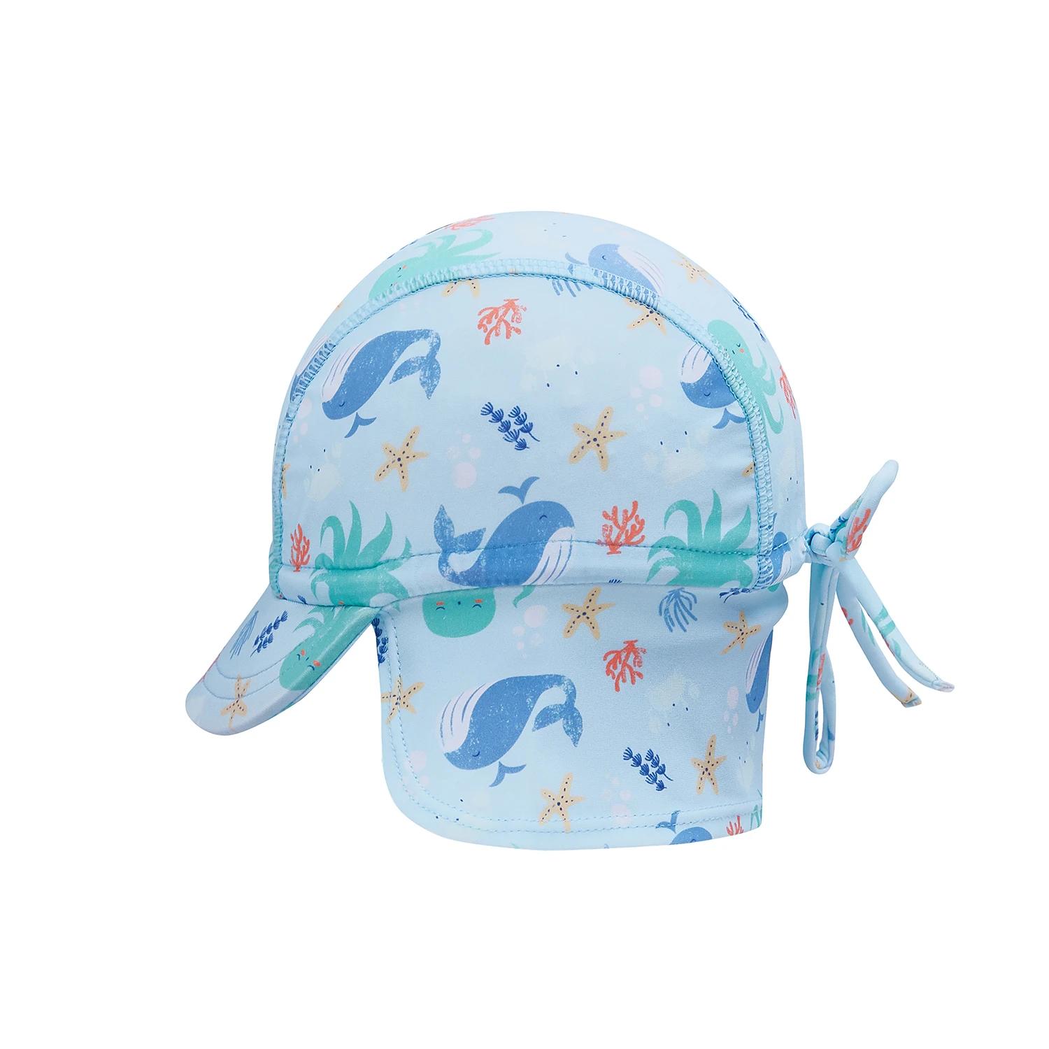 5 Big Softies 2pc Swimsuit & Hat, Whale BLUE WHALE, 5 of 6