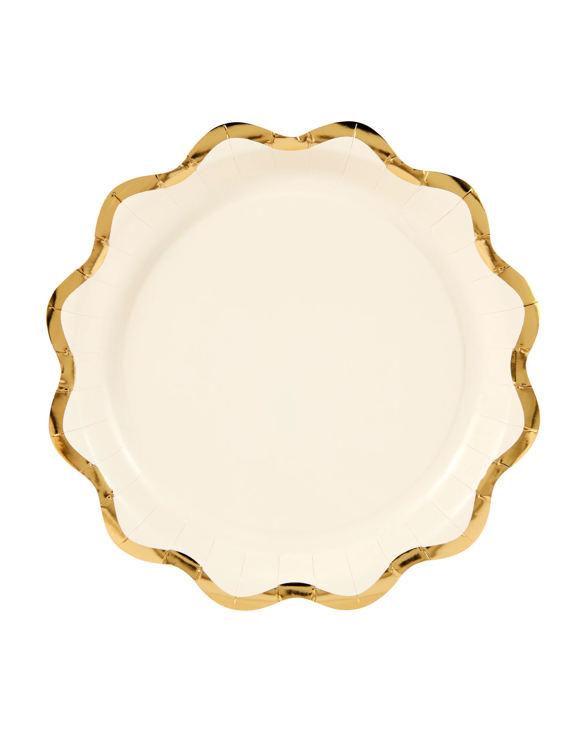 1 16 Piece Metallic Wavy Paper Plates, 1 of 4