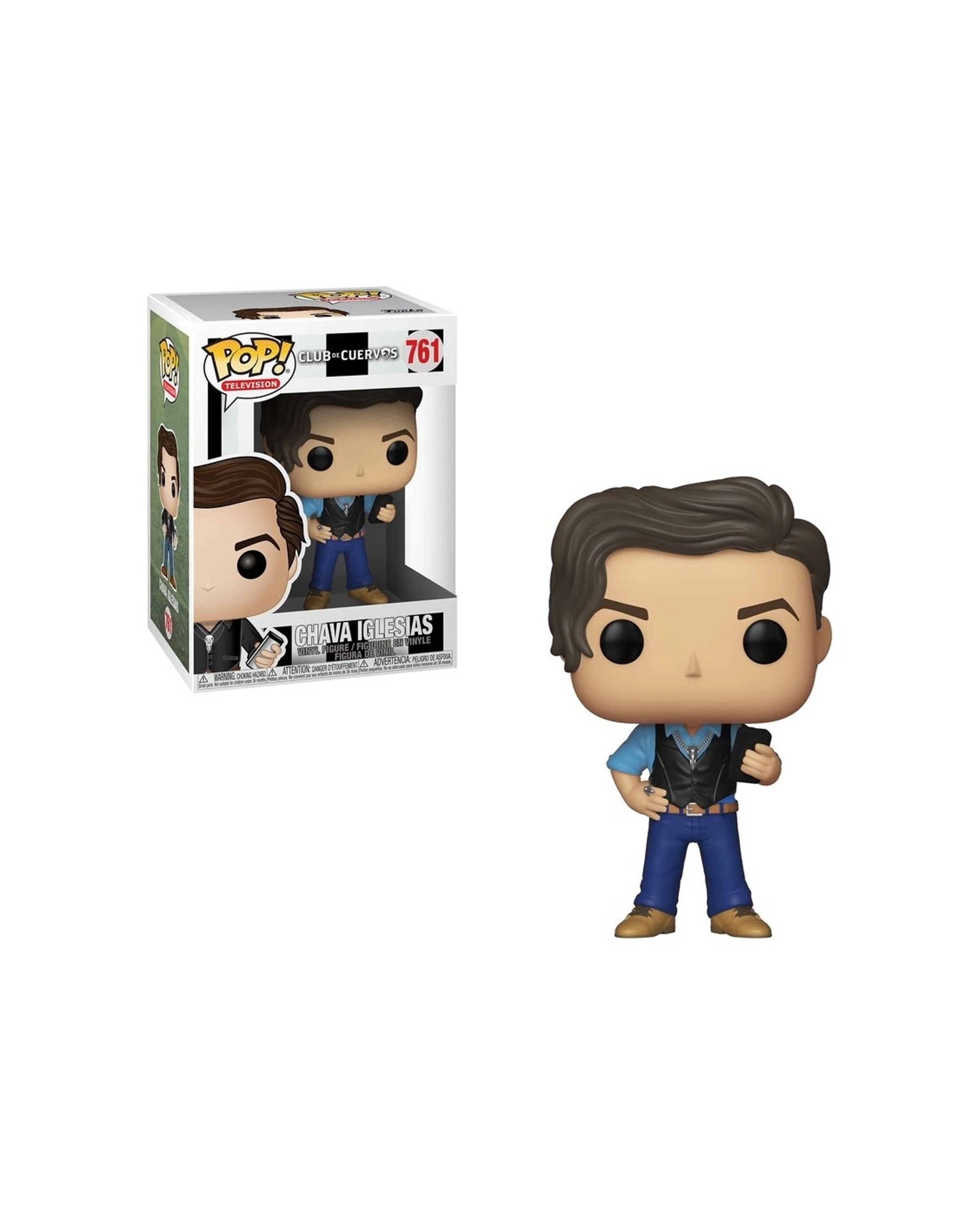 2 Pop Club De Cuervos Chava Iglesias Funko Pop Vinyl Collectible Figure 10cm - Multi, 2 of 3