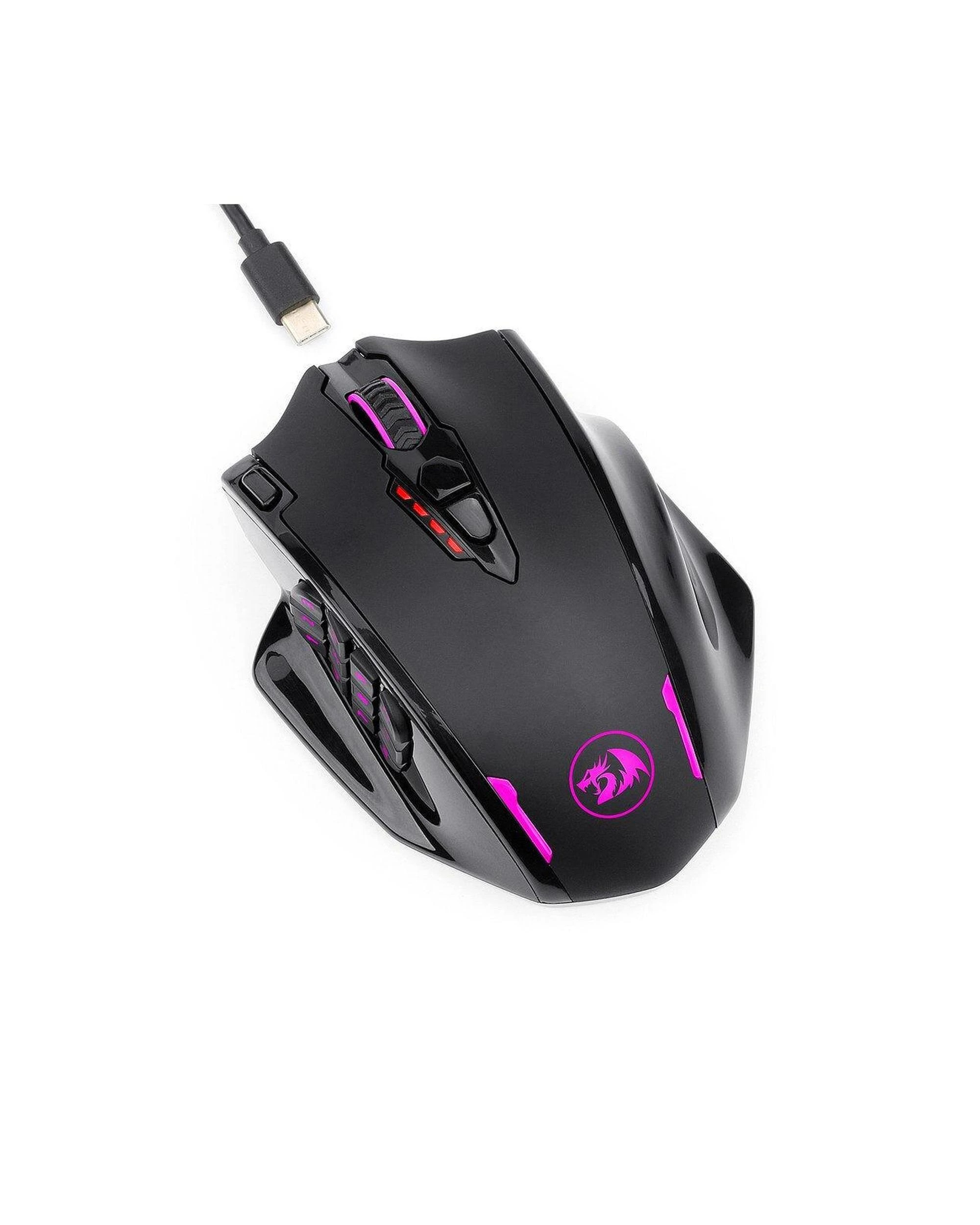7 Redragon M913 Impact Elite MMO Wireless Gaming Mouse - Black, 7 of 9