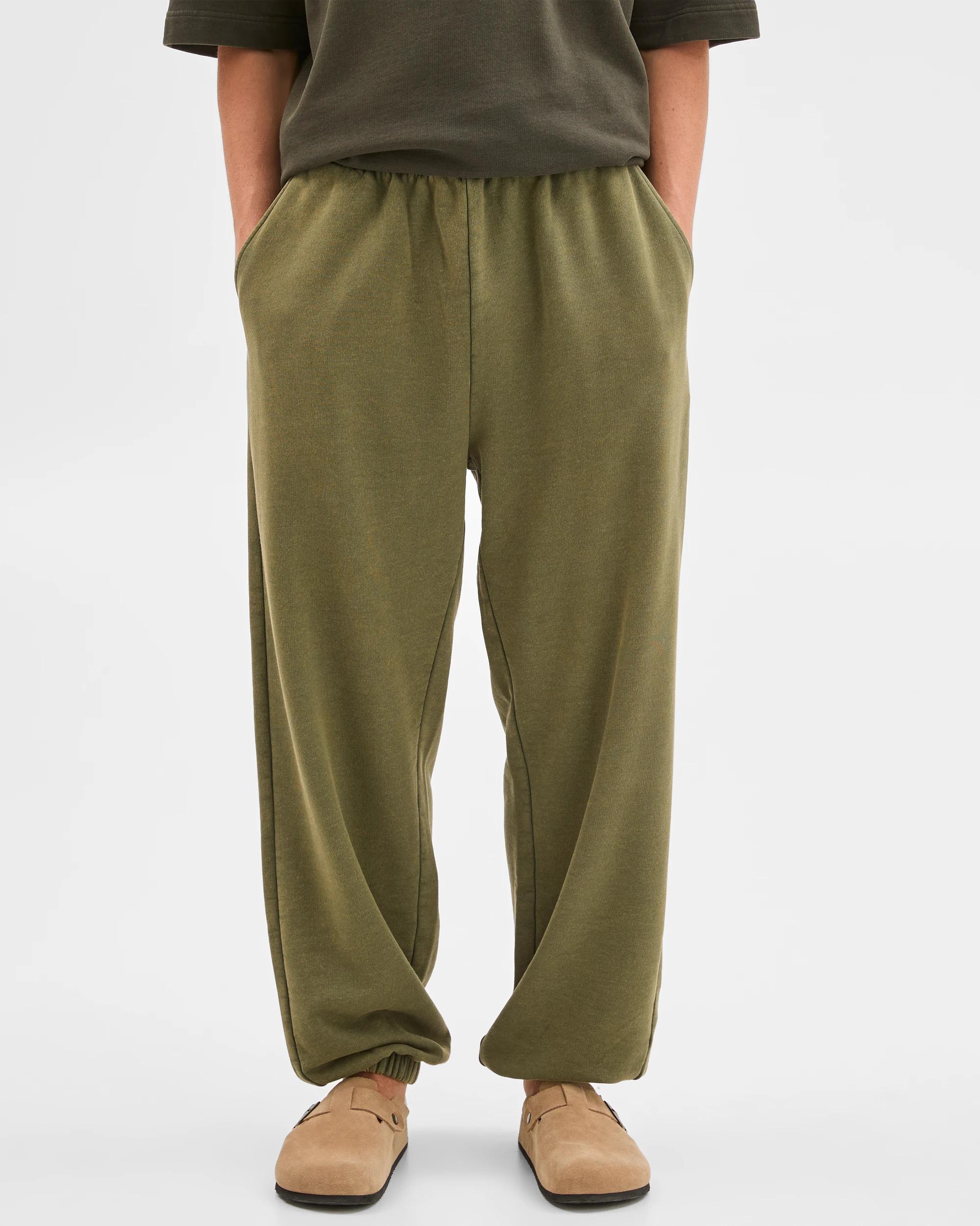 3 Commons Australian Cotton Blend Heavyweight Cuffed Trackpants KHAKI, 3 of 6