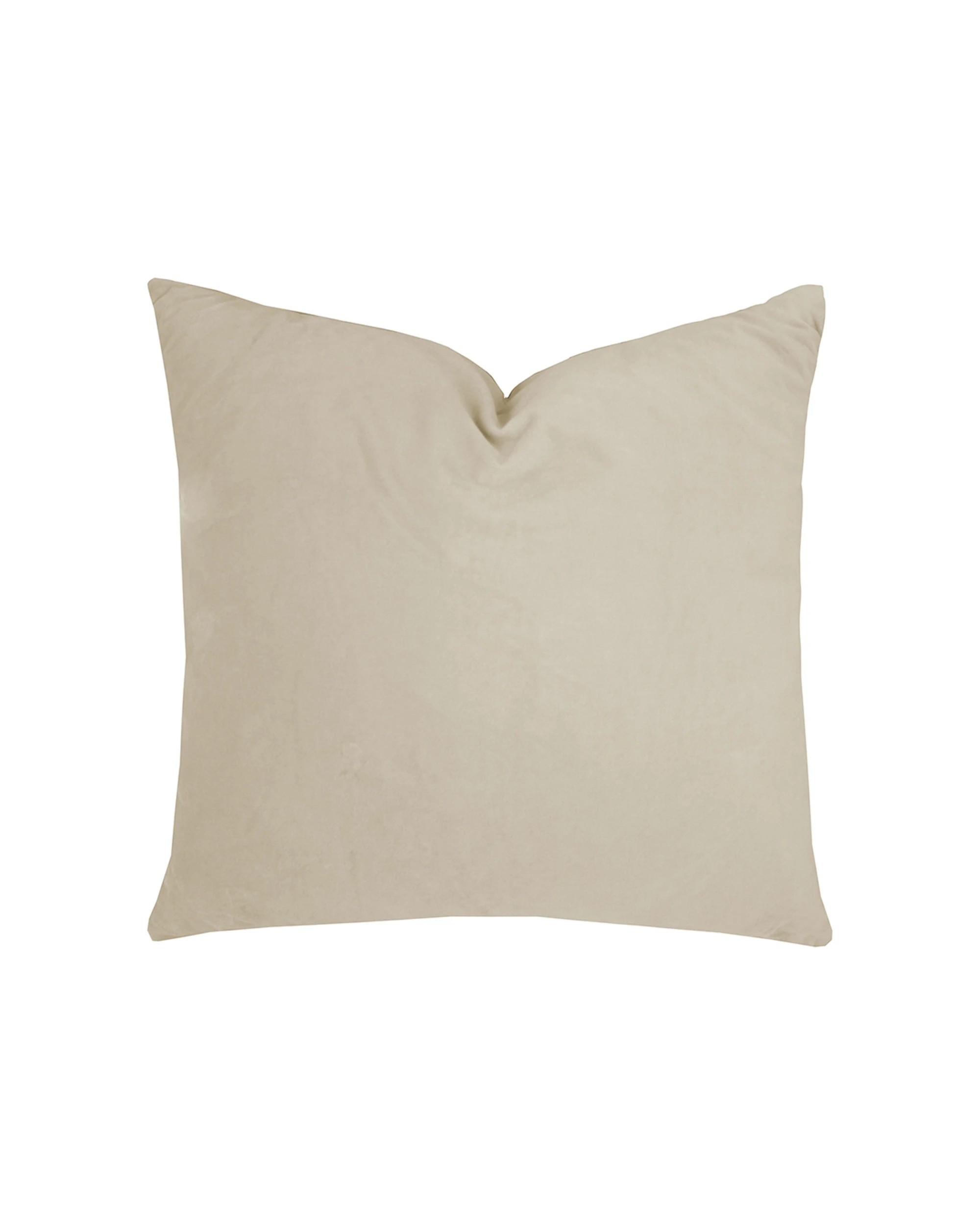 1 Bambury Decorative Velvet Square Cushion Stone Home Decor 45 x 45cm - Beige, 1 of 4