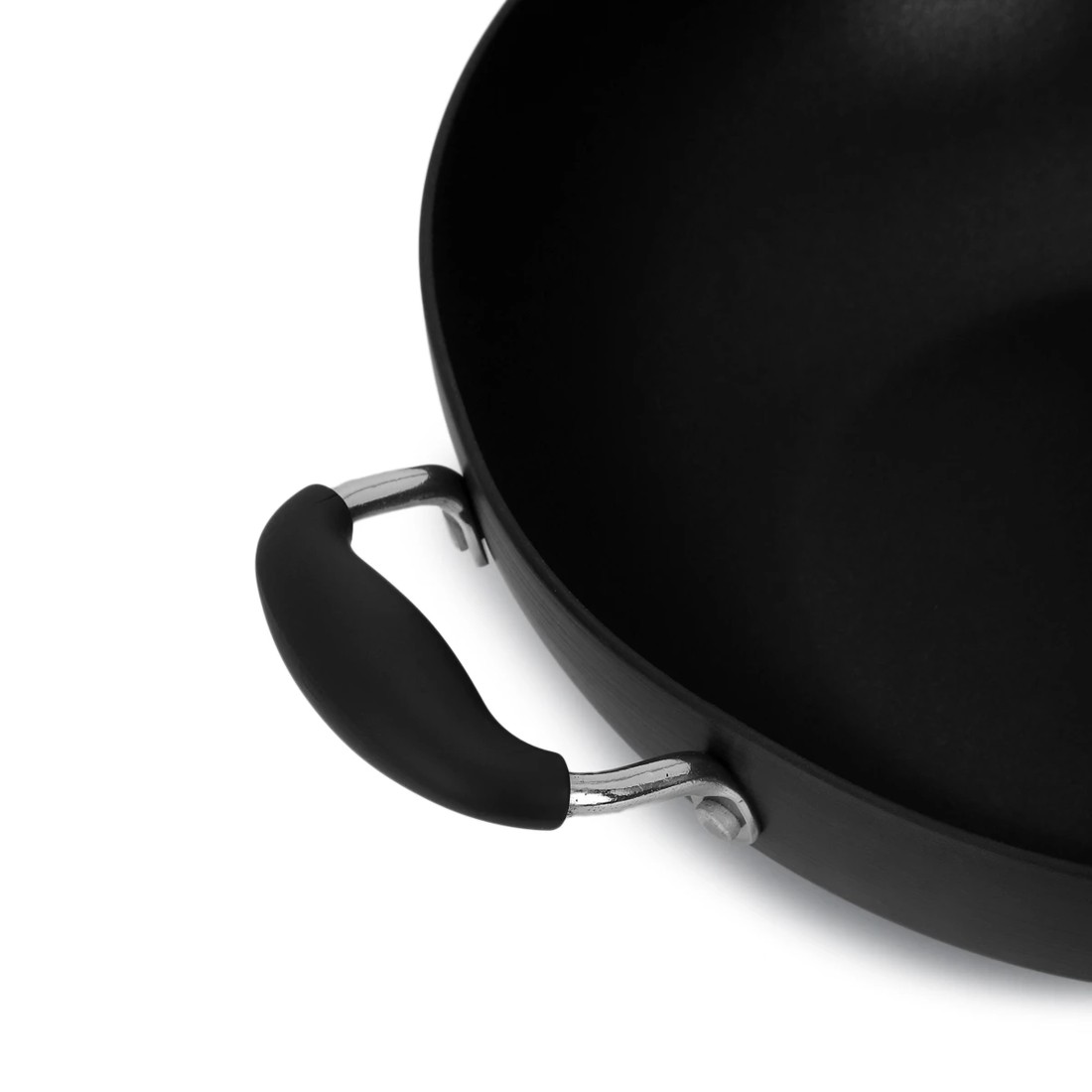 3 32cm Hard Anodised Wok, 3 of 6