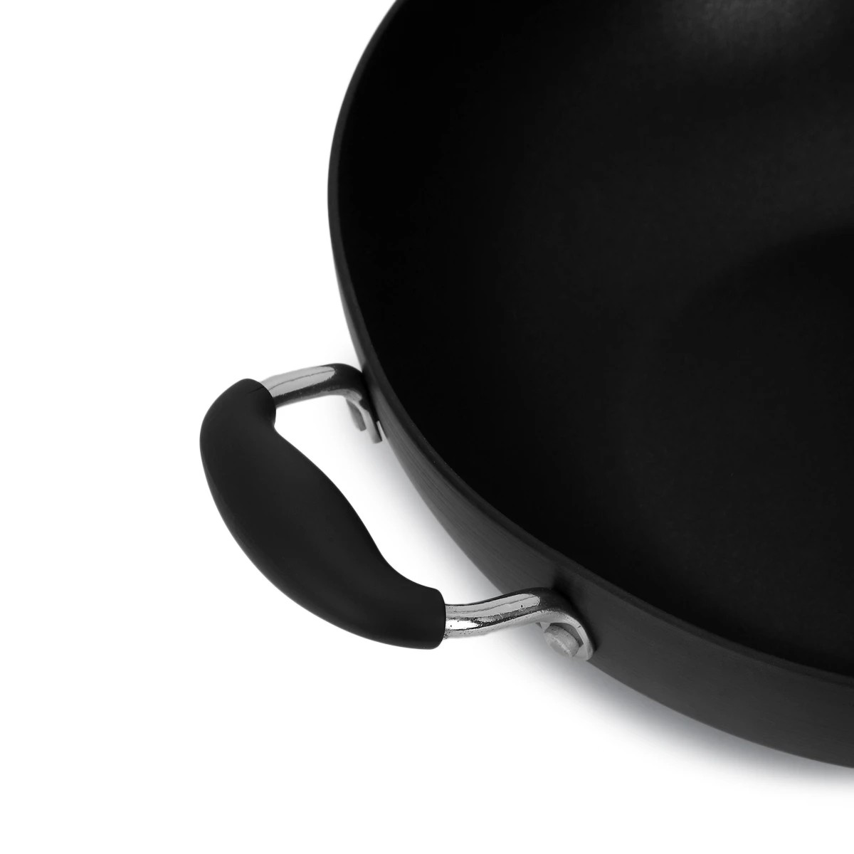 3 32cm Hard Anodised Wok, 3 of 6