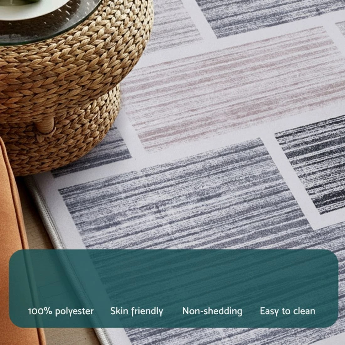 6 Artiss Floor Rug 50X80cm Doormat Soft Velvet Non-Slip Bath Mat Small - Multi, 6 of 8