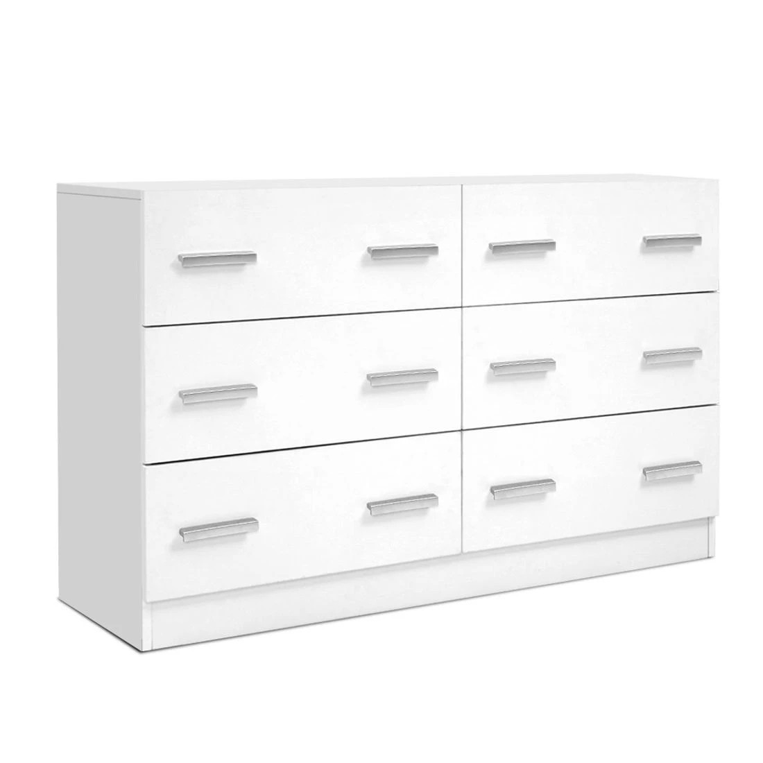 1 Artiss 6 Chest of Drawers - VEDA - White, 1 of 8