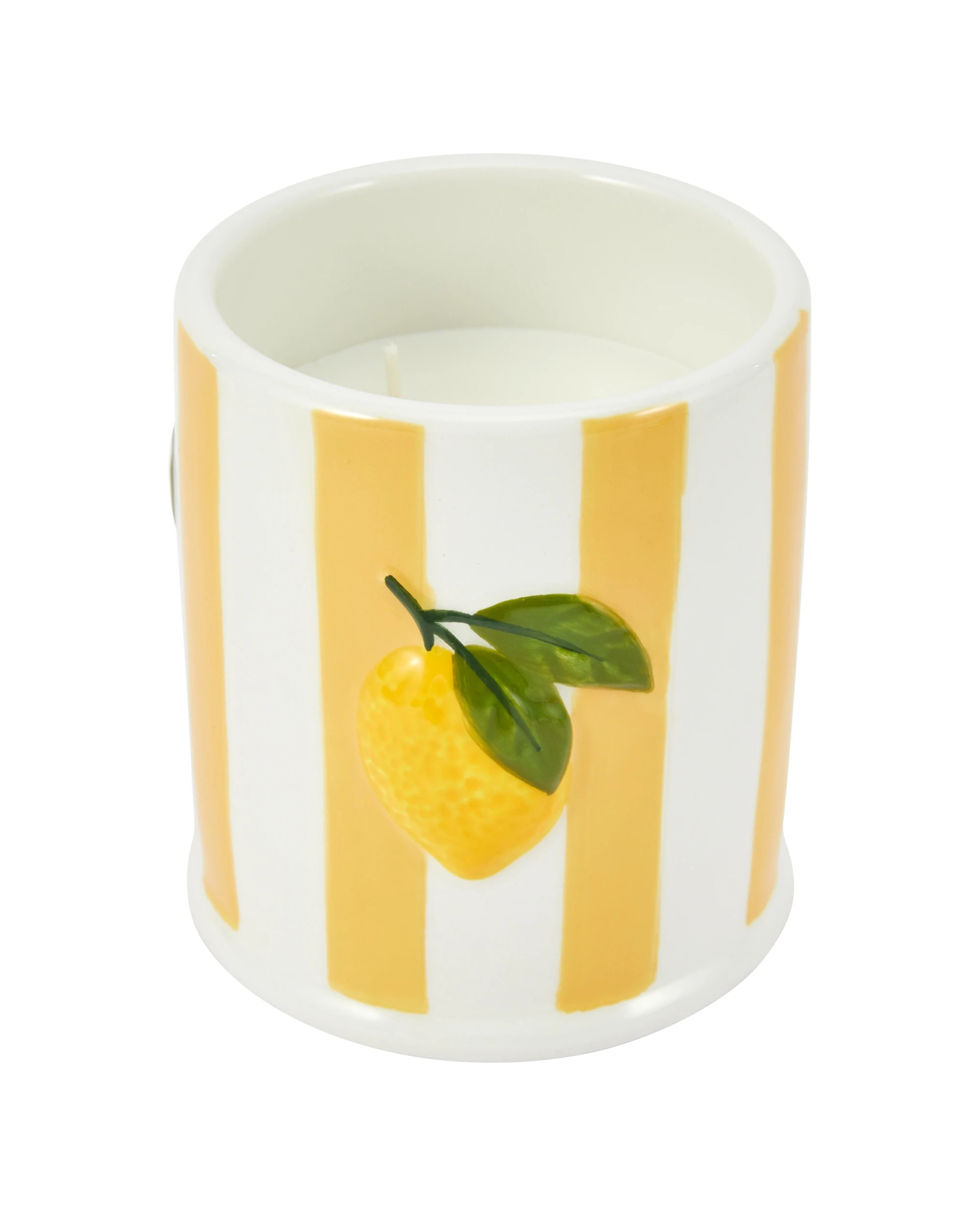 2 Mediterranean Limone Stripe Candle, 2 of 6