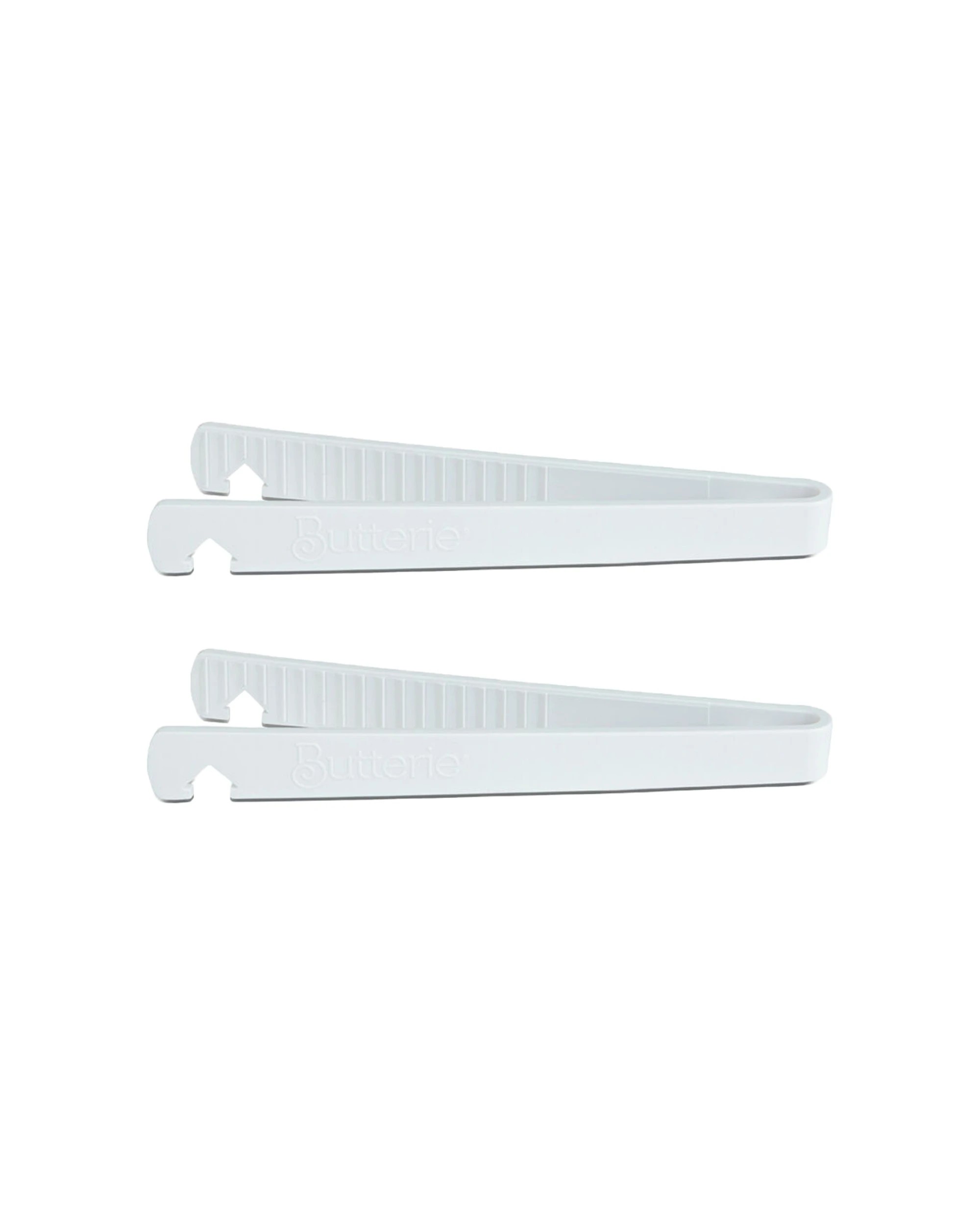 1 Butterie 2PK Plastic Toaster Kitchen Tongs Cooking Utensil 24x8.7cm - White, 1 of 6