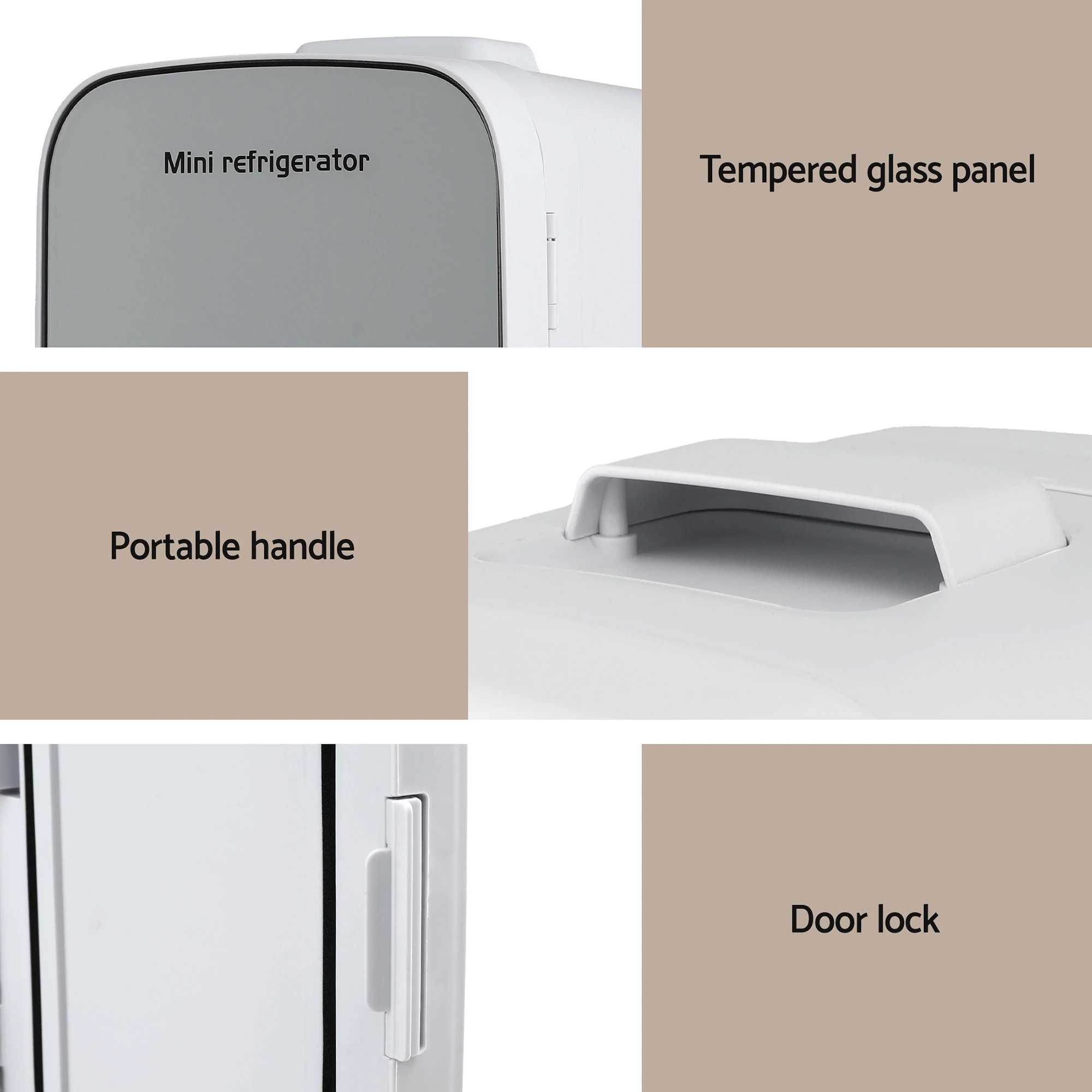 7 Glacio Mini Fridge Portable  Electric Cooler Warmer 12V 220V - White, 7 of 8