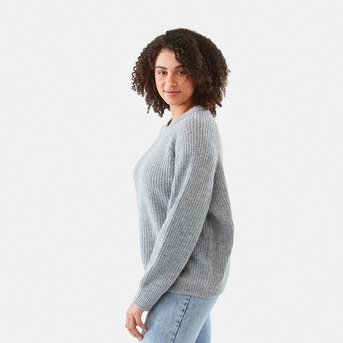 2 Loose Knit Jumper Grey Mrl, 2 of 6