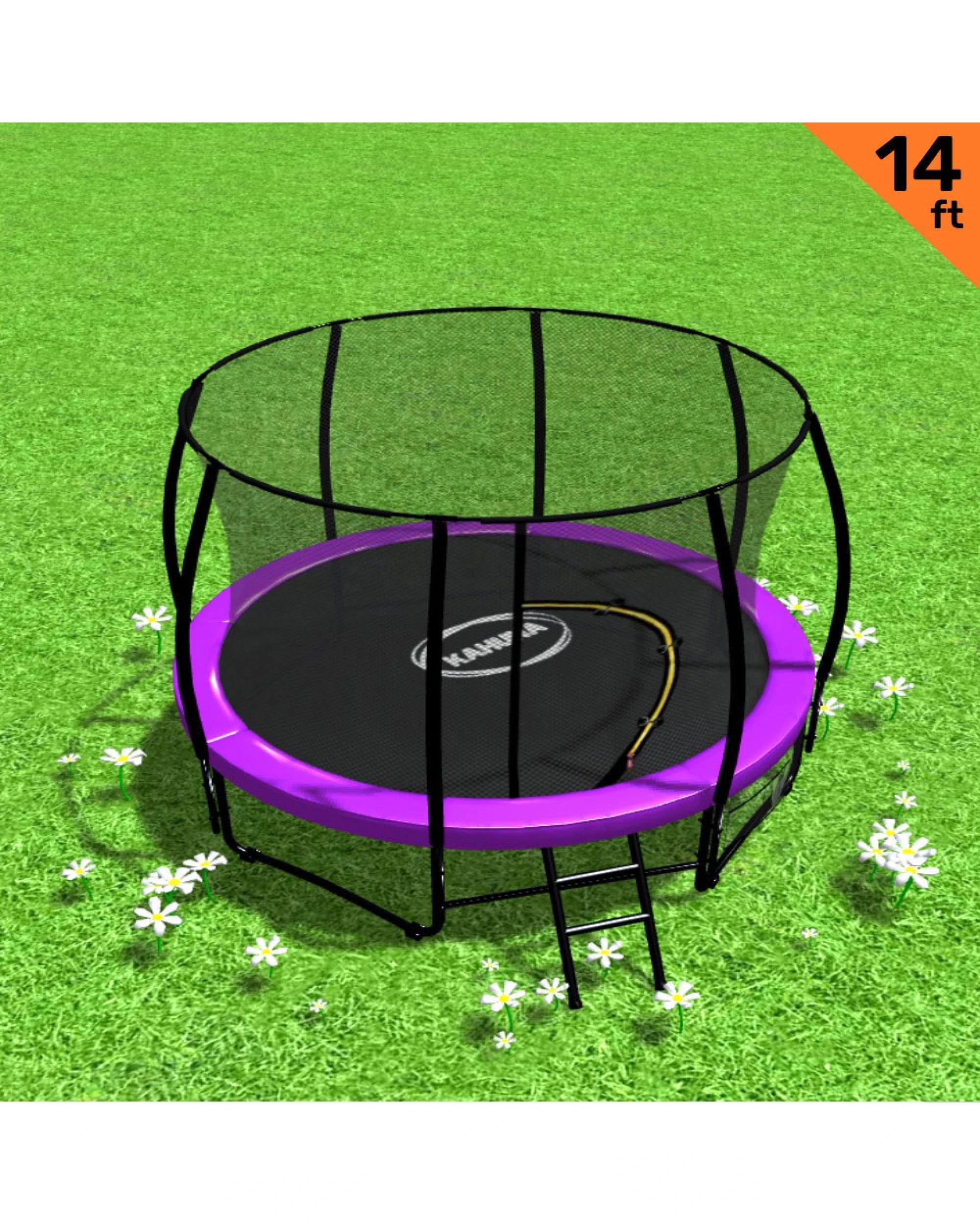 2 Kahuna 14 ft Trampoline - Purple, 2 of 5