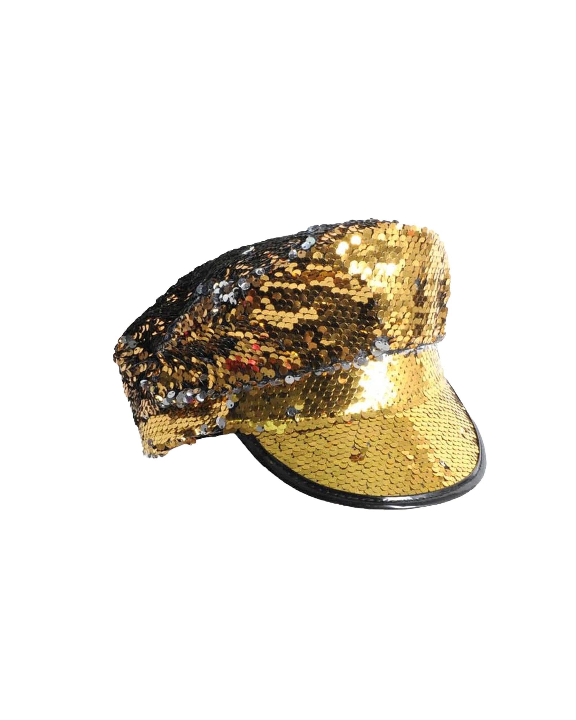 1 JD Party Deluxe Sequin Cap Party Accessory - Gold, 1 of 1