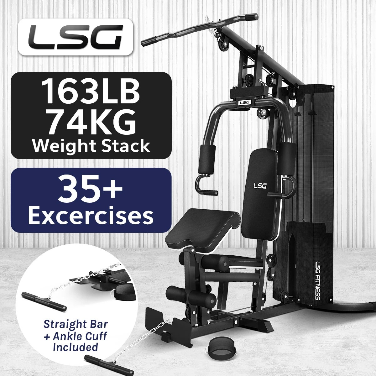2 LSG SSN-105 Gym Station - Black, 2 of 8