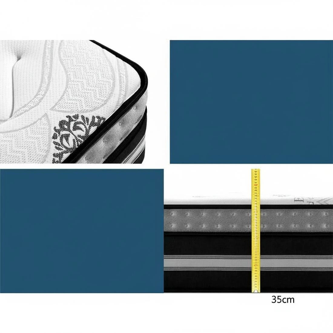 6 Giselle Bedding 35cm Mattress Cool Gel Memory Foam Queen - Multi, 6 of 7