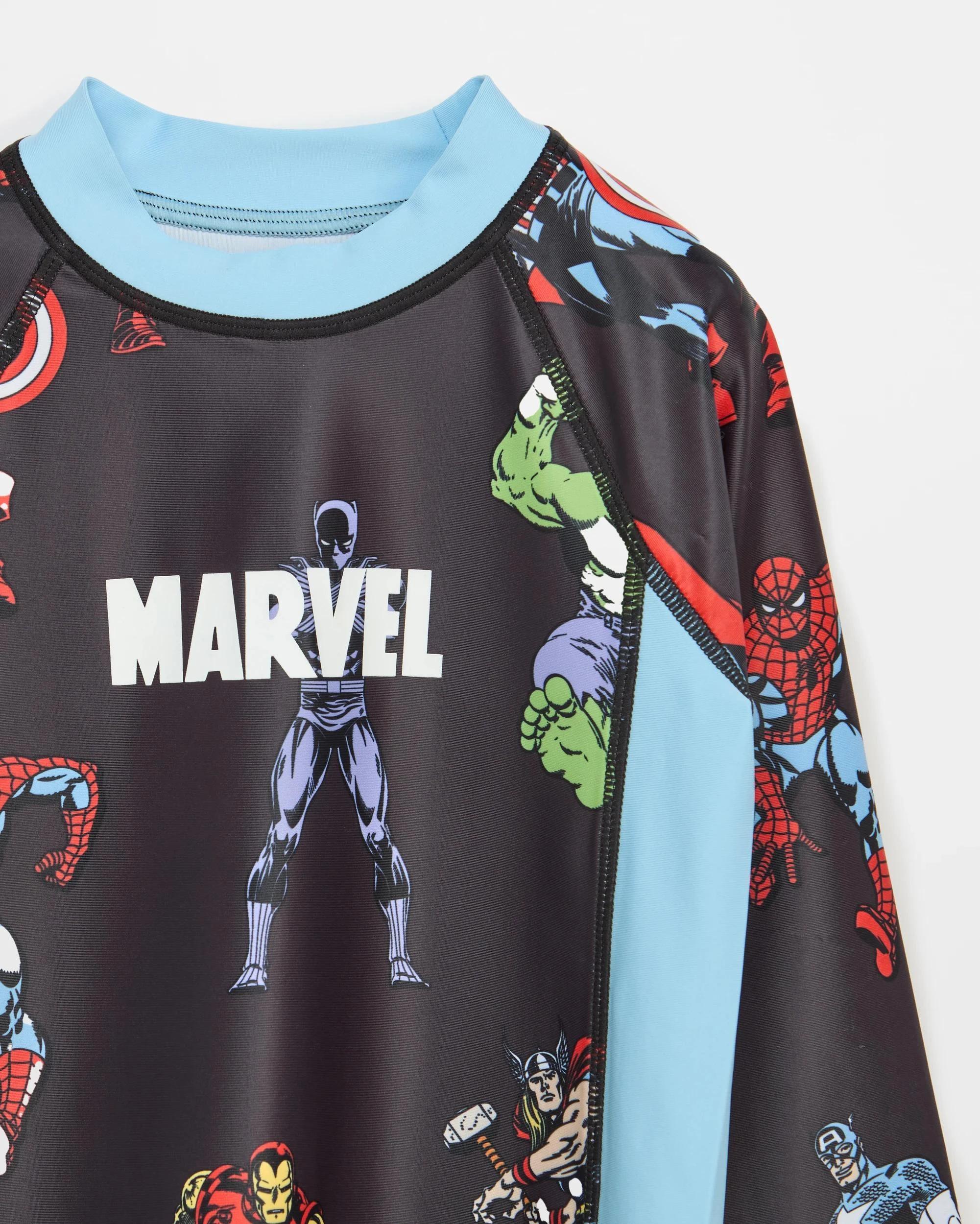 2 Marvel Swim Rash Vest CHARCOAL, 2 of 2
