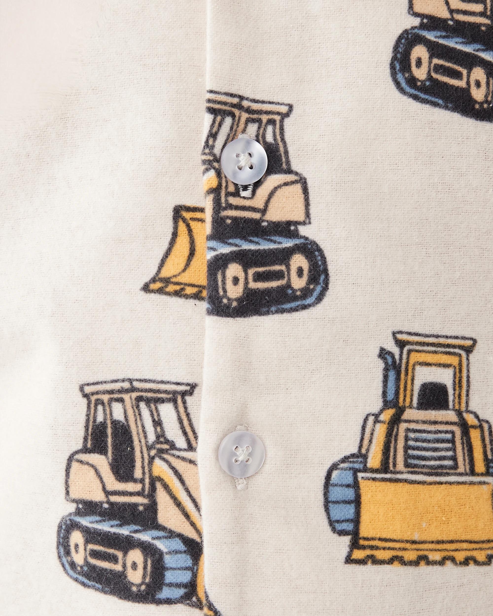 5 Flannel Pyjama Set Bge Dozers, 5 of 9