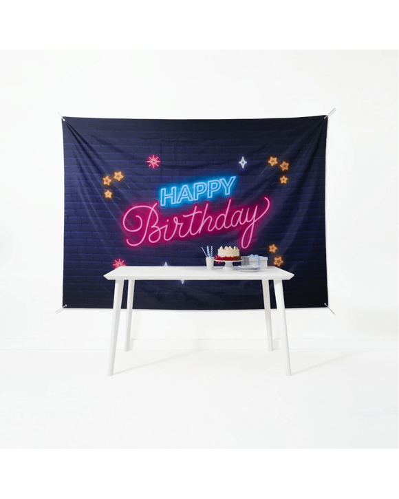Happy Birthday Printed Backdrop