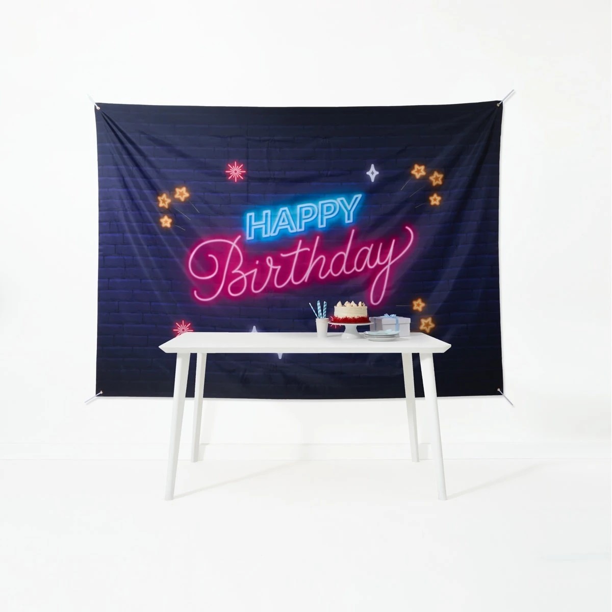 1 Happy Birthday Printed Backdrop, 1 of 7
