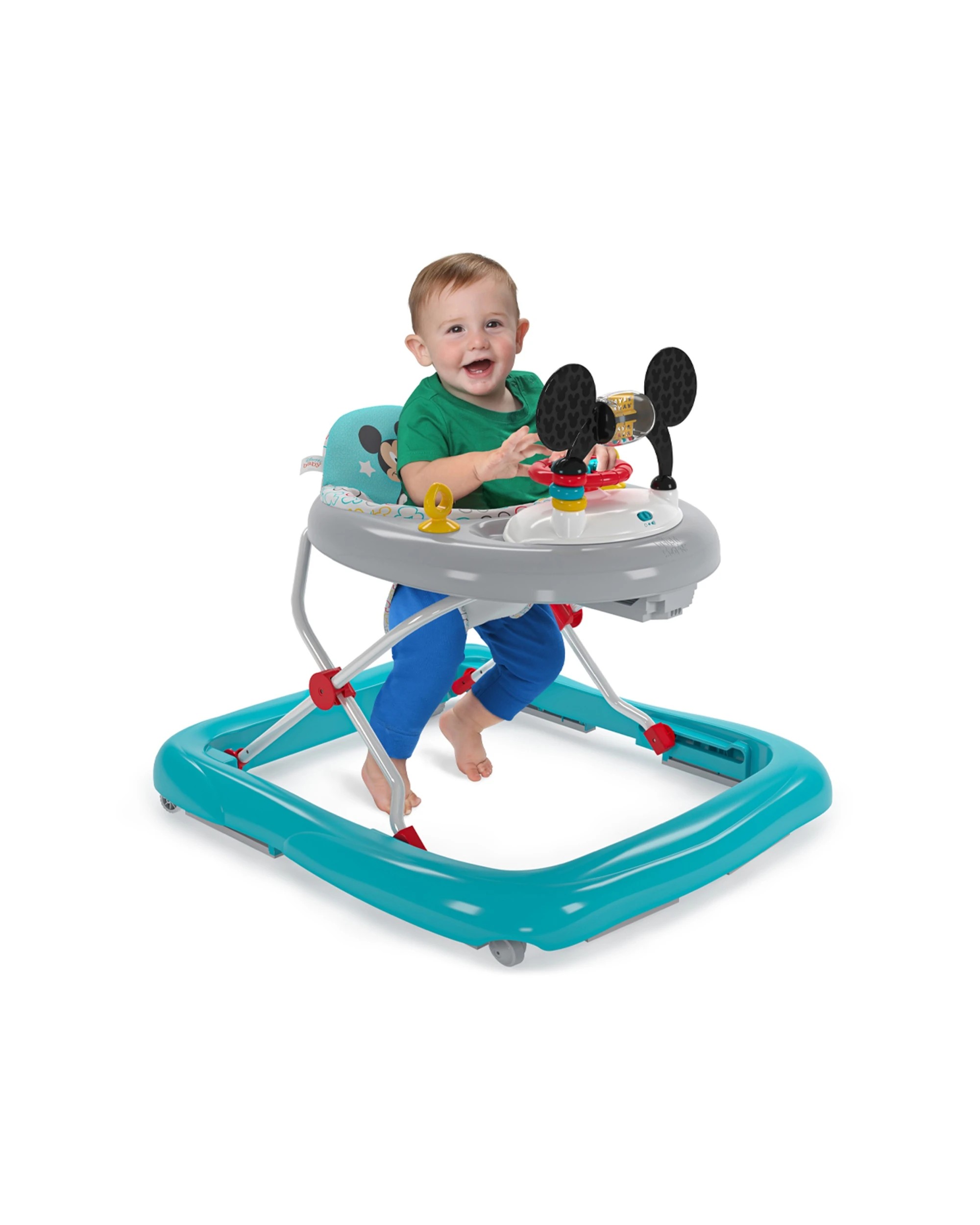 5 Bright Starts Disney Mickey Mouse Foldable Baby Walker With Music & Play Toys 6 Months+
 - Multi, 5 of 8