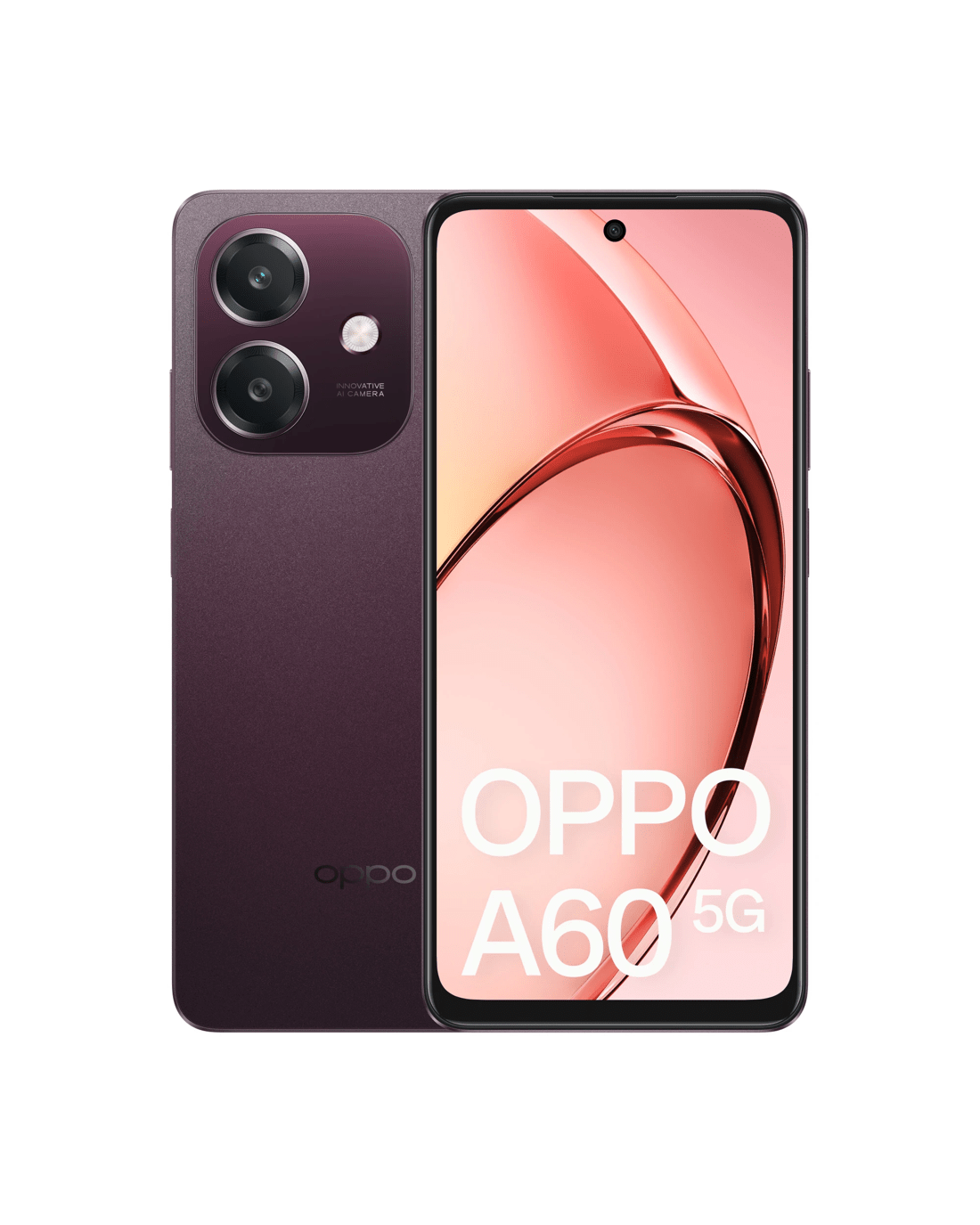 2 Vodafone Oppo A60 5G Smartphone - Nebula Red, 2 of 6