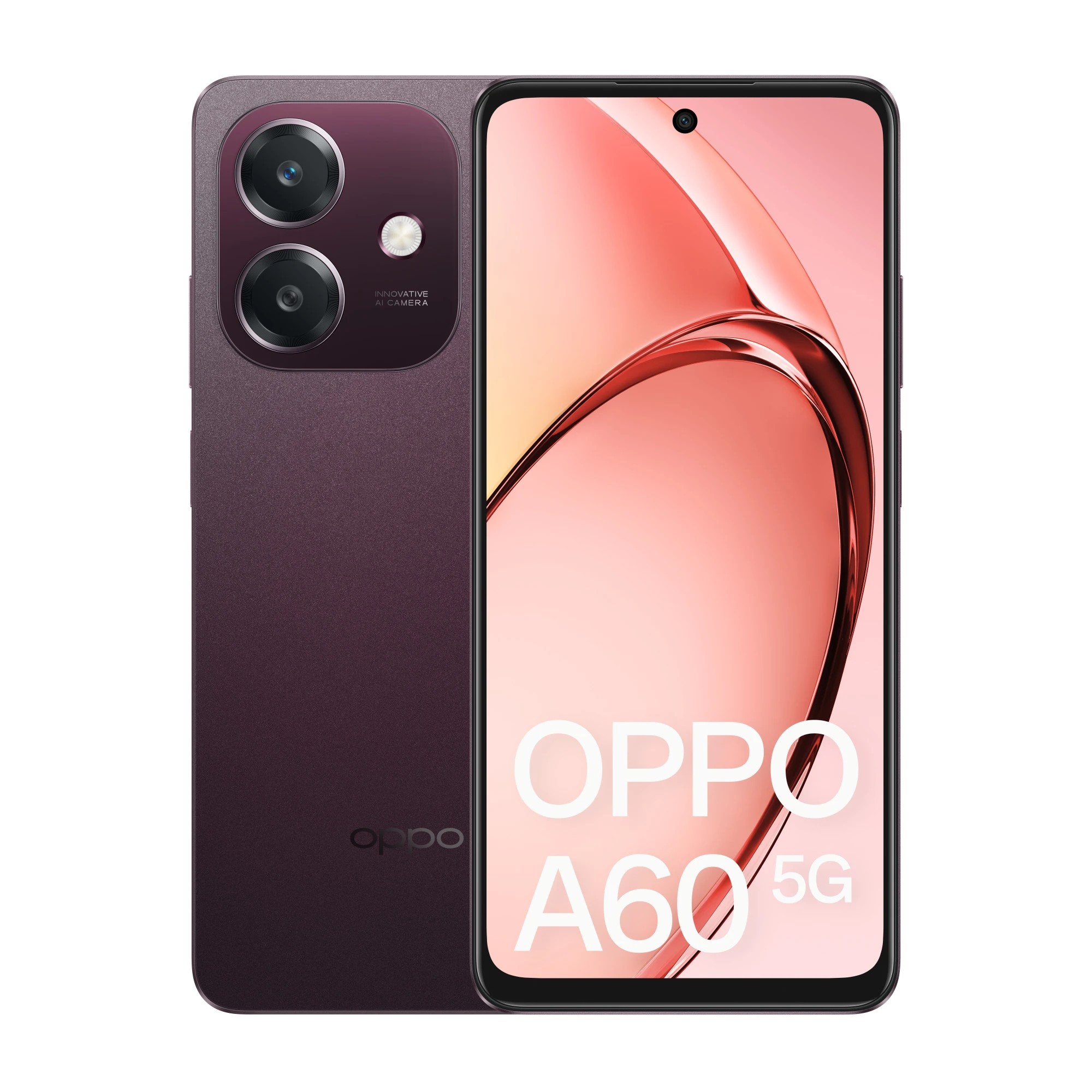 2 Vodafone Oppo A60 5G Smartphone - Nebula Red, 2 of 6
