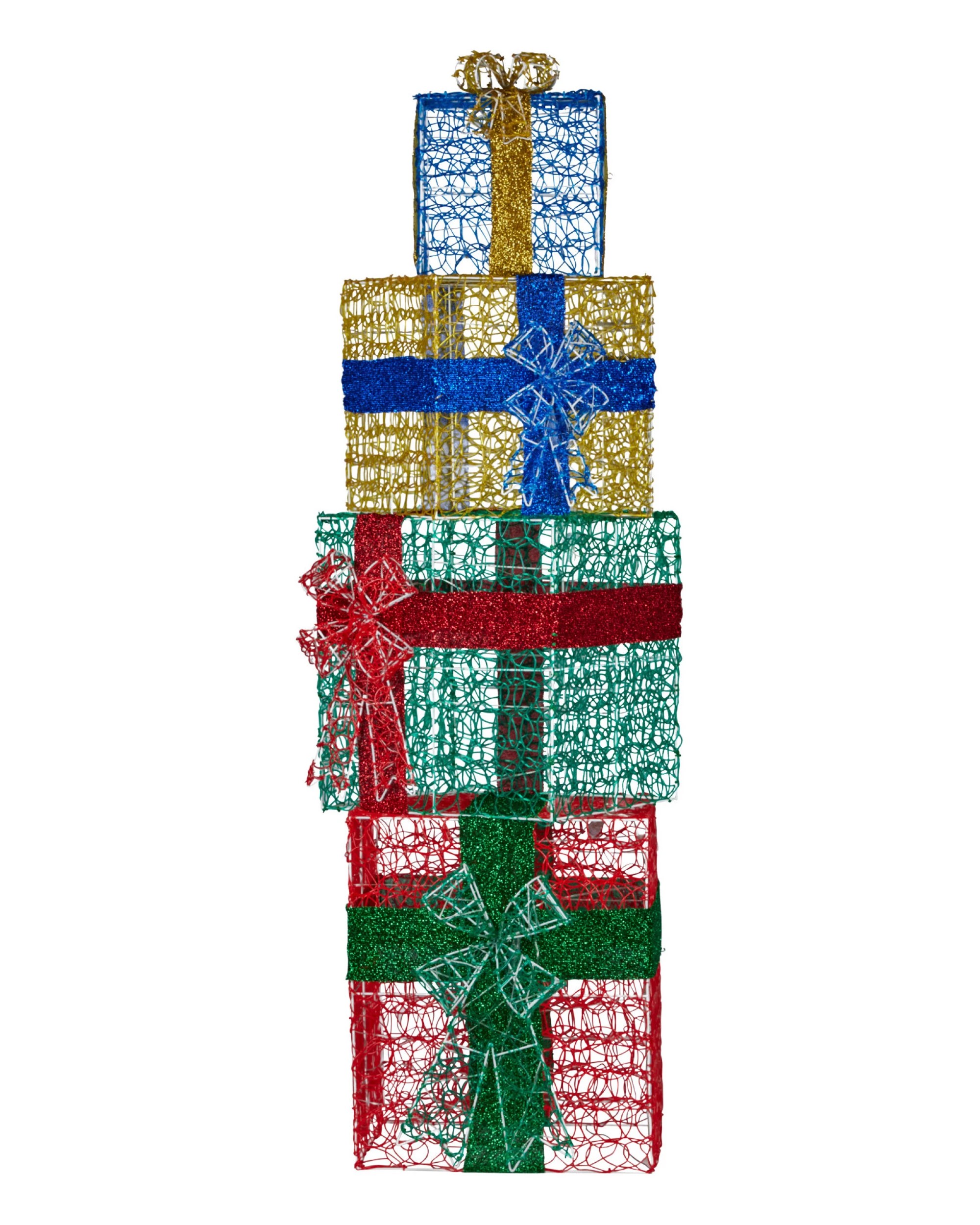 5 Christabelle 1.9m Christmas 4-piece Gift Stack Led Lights Bows Indoor Outdoor Front Lawn Yard Decoration Statue, 5 of 5