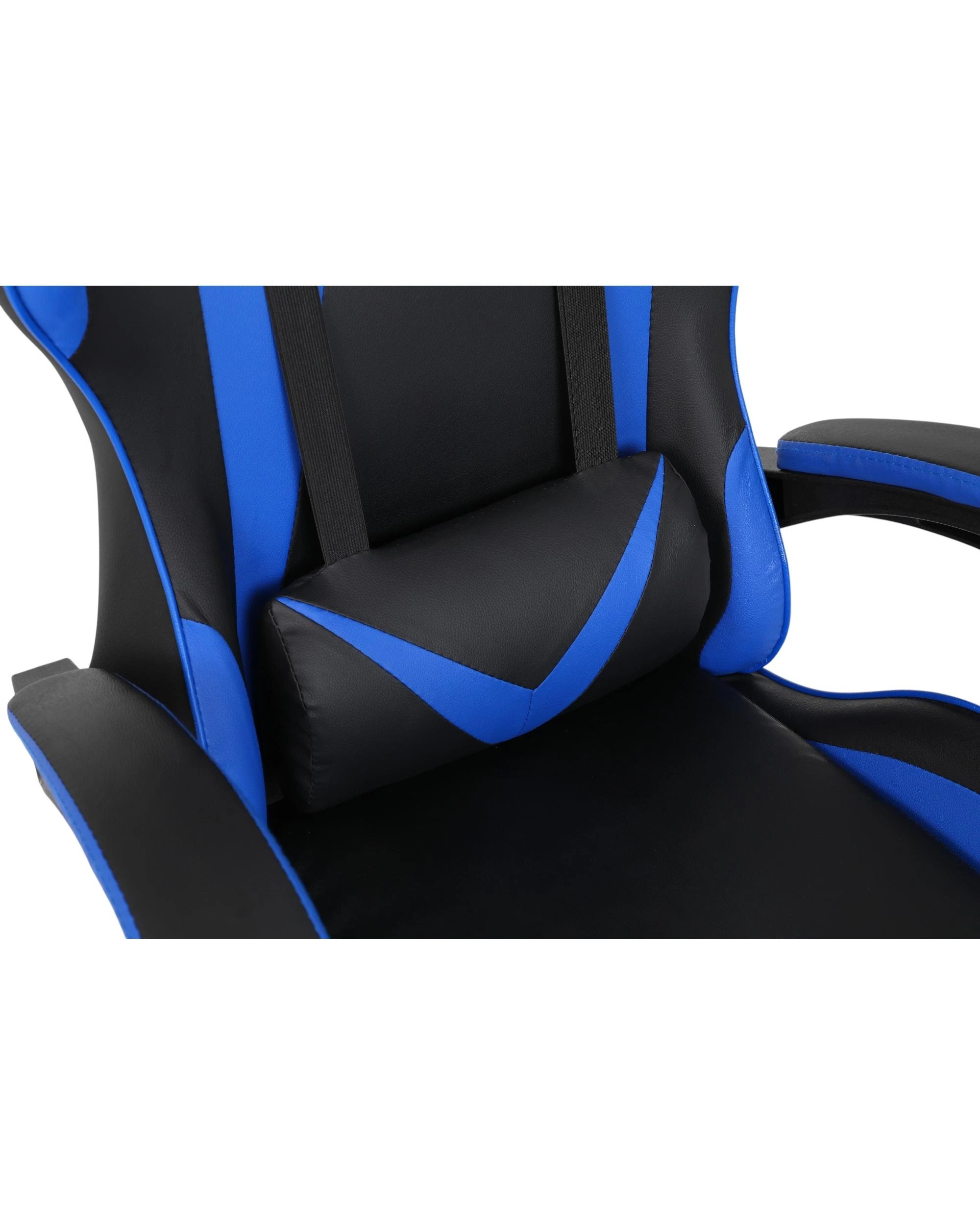8 Playmax PU Leather Gaming Chair - Blue and Black - Multi, 8 of 10