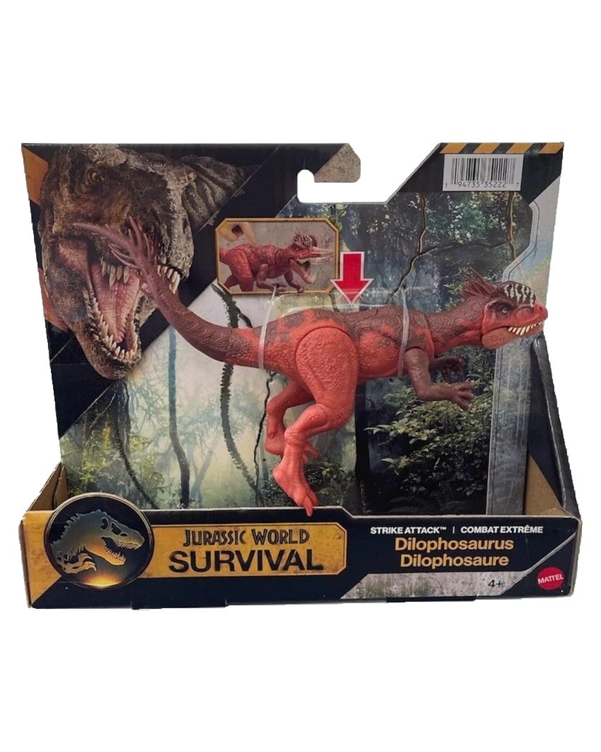 1 Jurassic World Survival Strike Attack Dilophosaurus Action Figure, 1 of 1