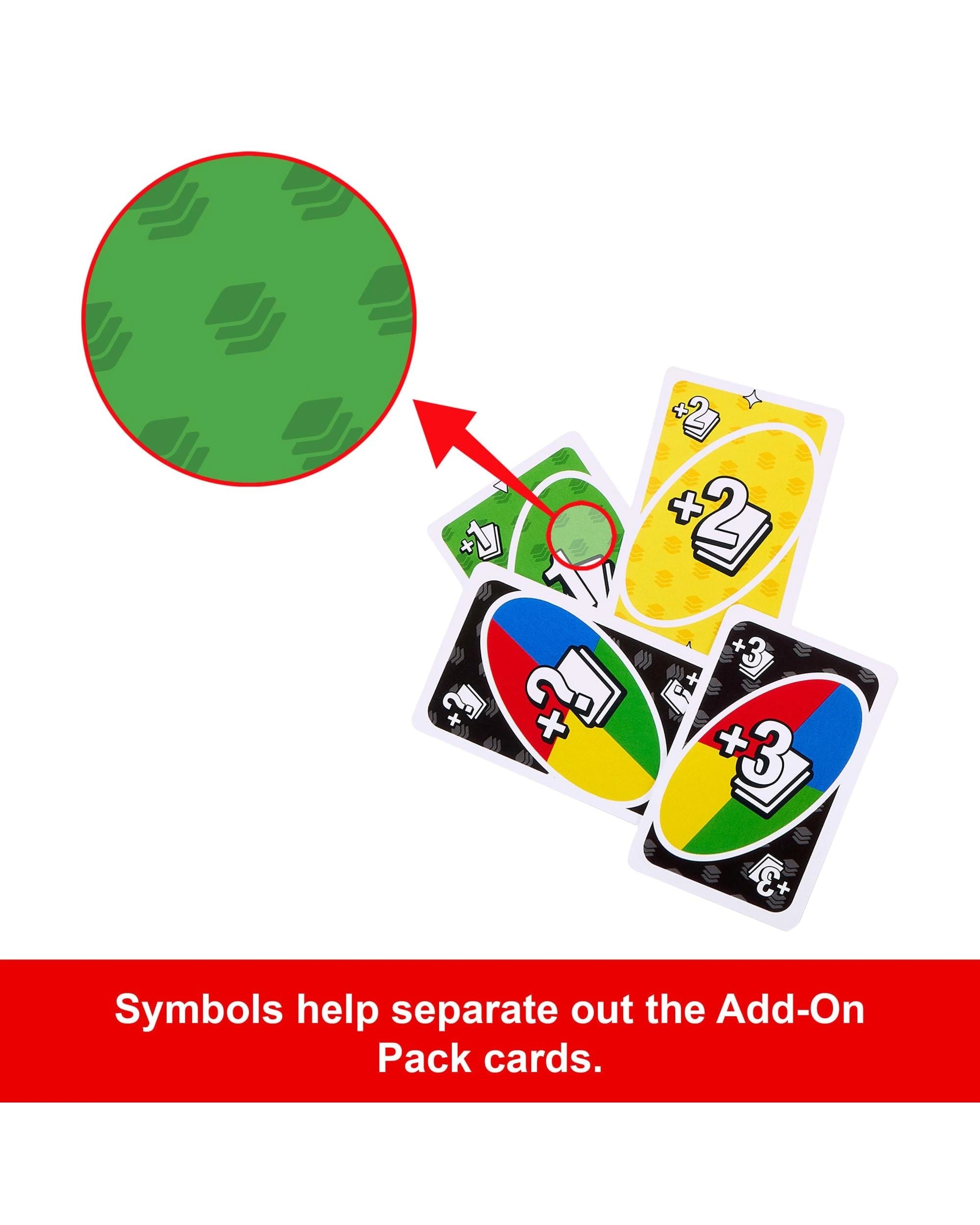 3 UNO Add-On Packs Stack Pack Card Game, 3 of 6
