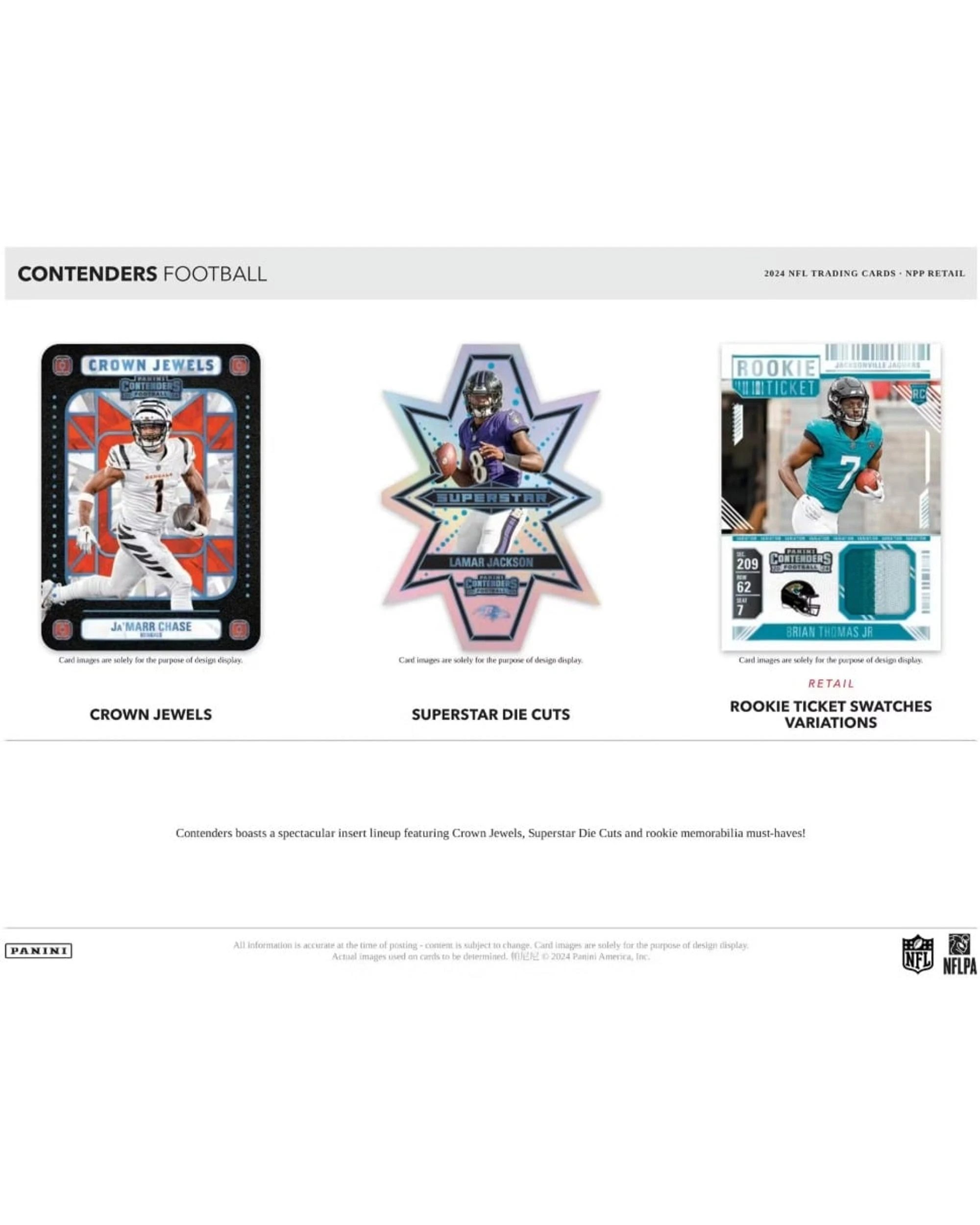 4 Panini 2024 NFL Contenders Football Fat Pack, 4 of 6