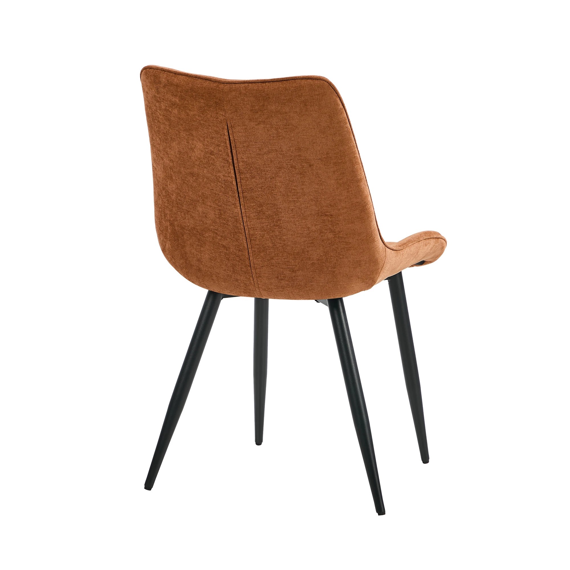 9 Oikiture 4x Dining Chairs Kitchen Accent Chairs Upholstered Linen Fabric- Orange, 9 of 9