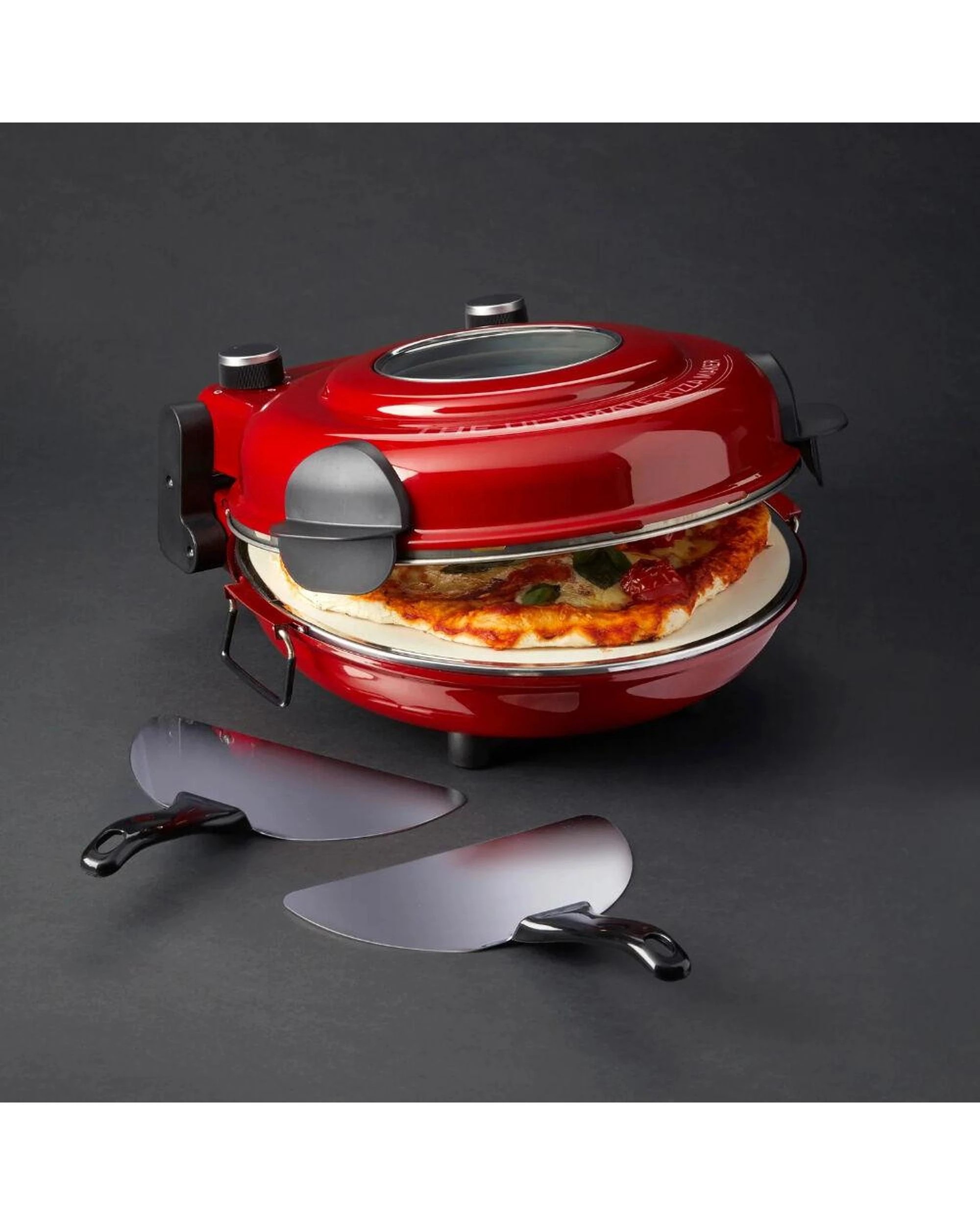 4 MasterPro The Ultimate Pizza Oven With Window - Red, 4 of 4