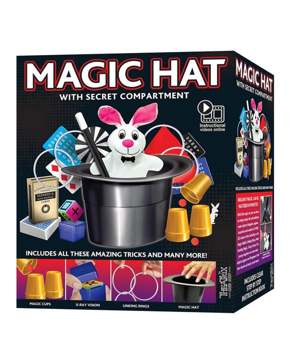 Theatrix Magic Hat with Secret Compartment and 225 Magic Tricks Set