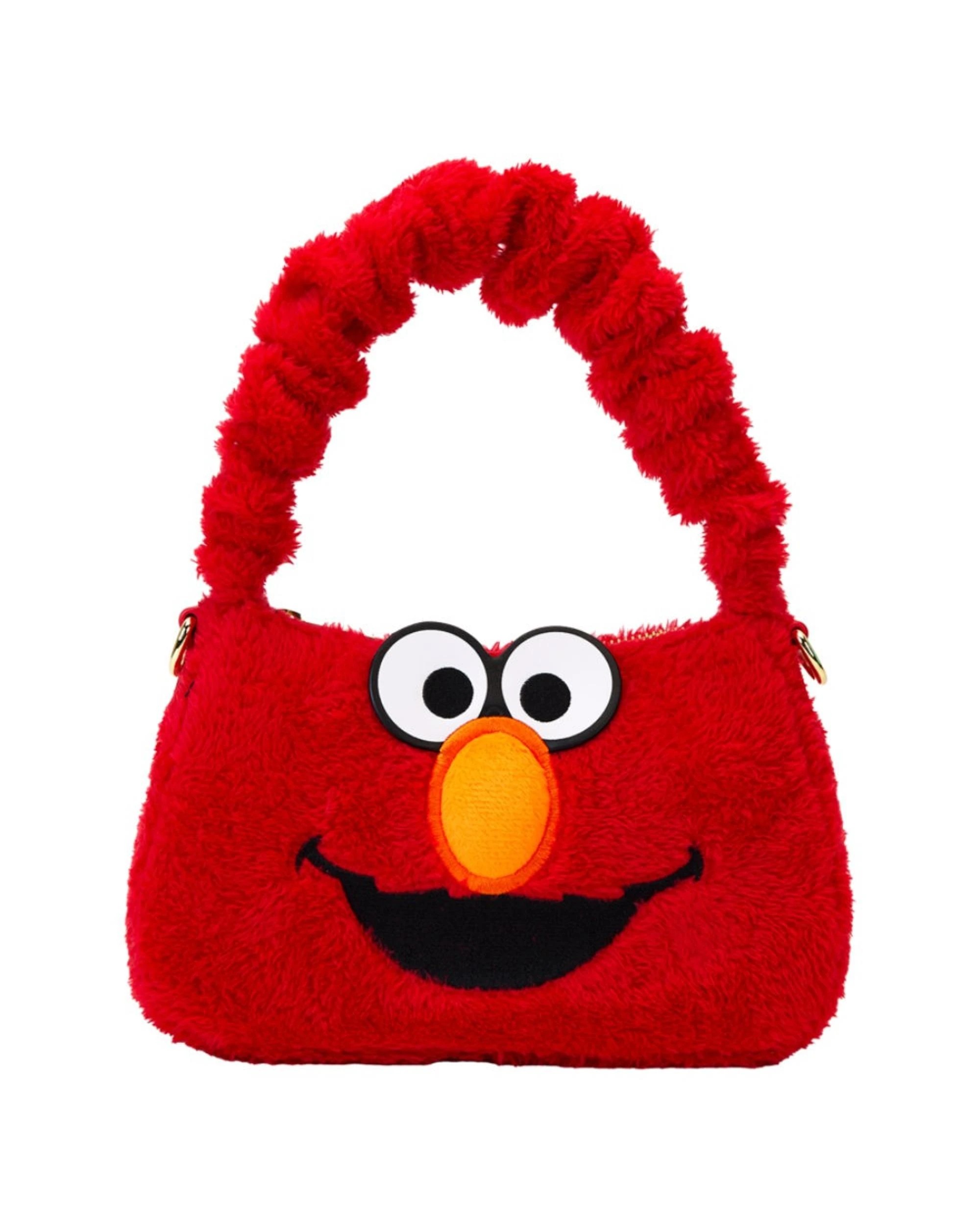1 Loungefly Sesame Street Elmo 6 inch Plush Crossbody, 1 of 6