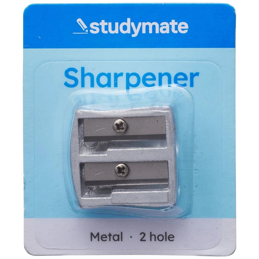 1 Studymate Metal Wedge 2 Hole Sharpener, 1 of 3