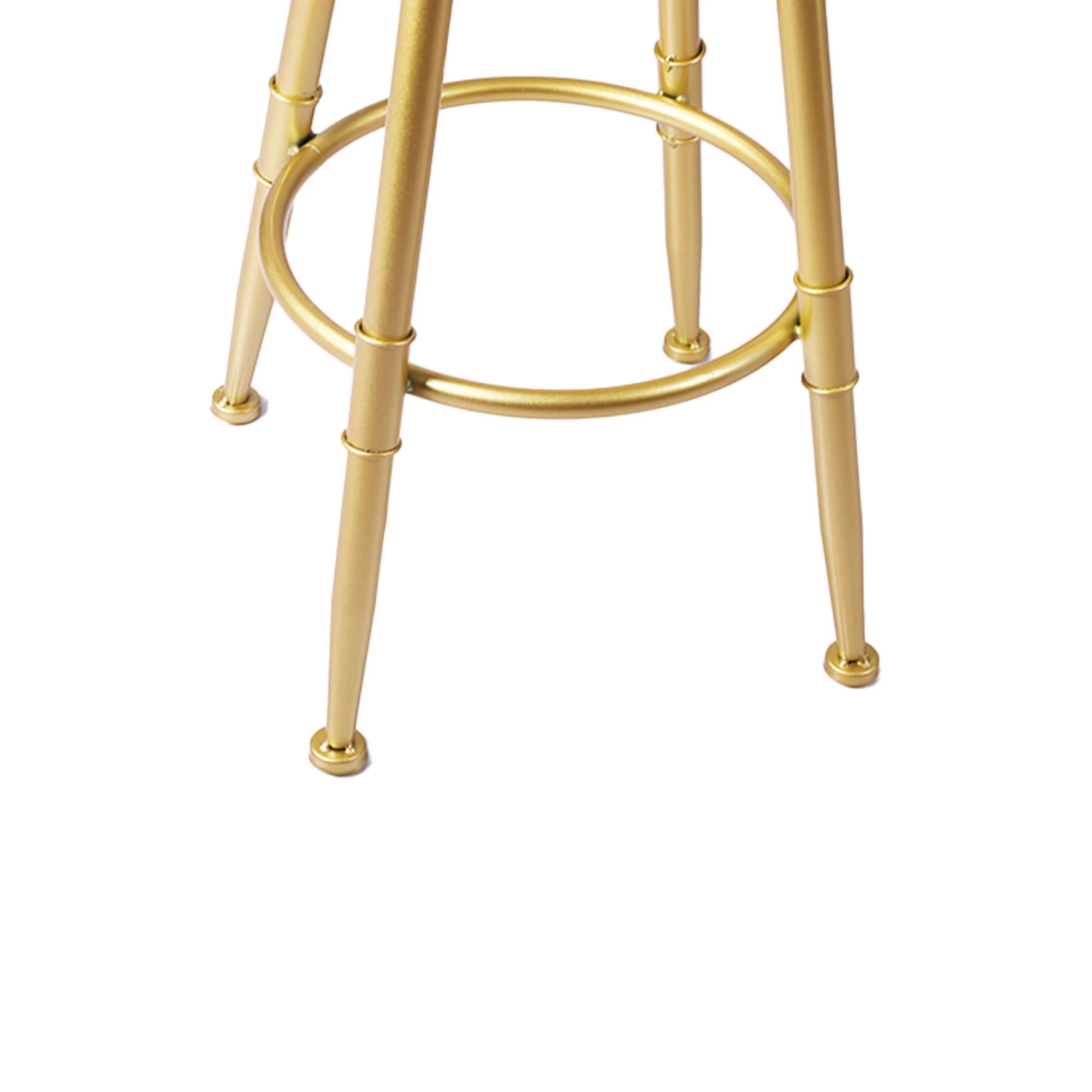 4 Levede Velvet Bar Stool - Grey, 4 of 6
