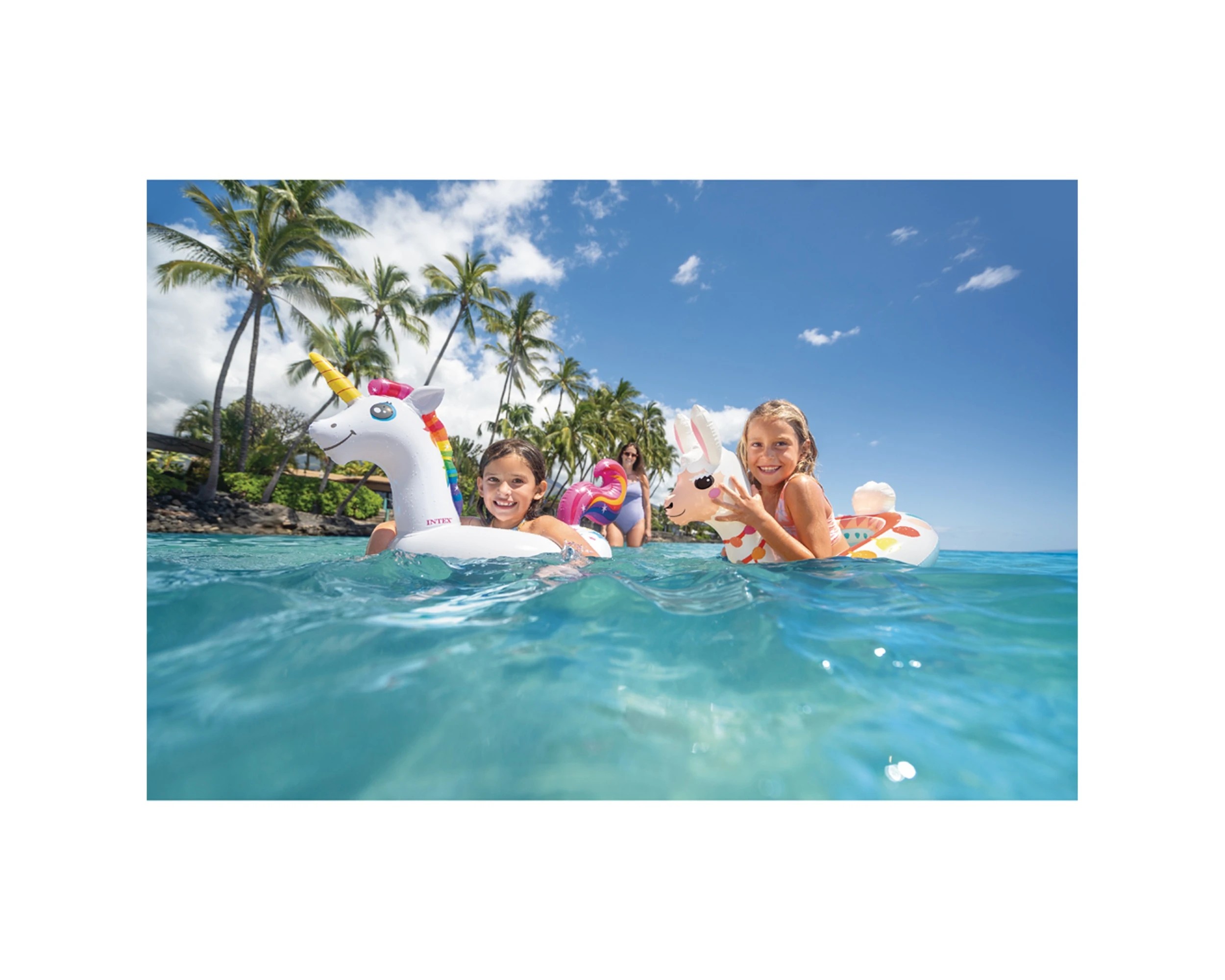 5 INTEX Big Animal Kids Children Inflatable Pool Ring - Assorted, 5 of 9