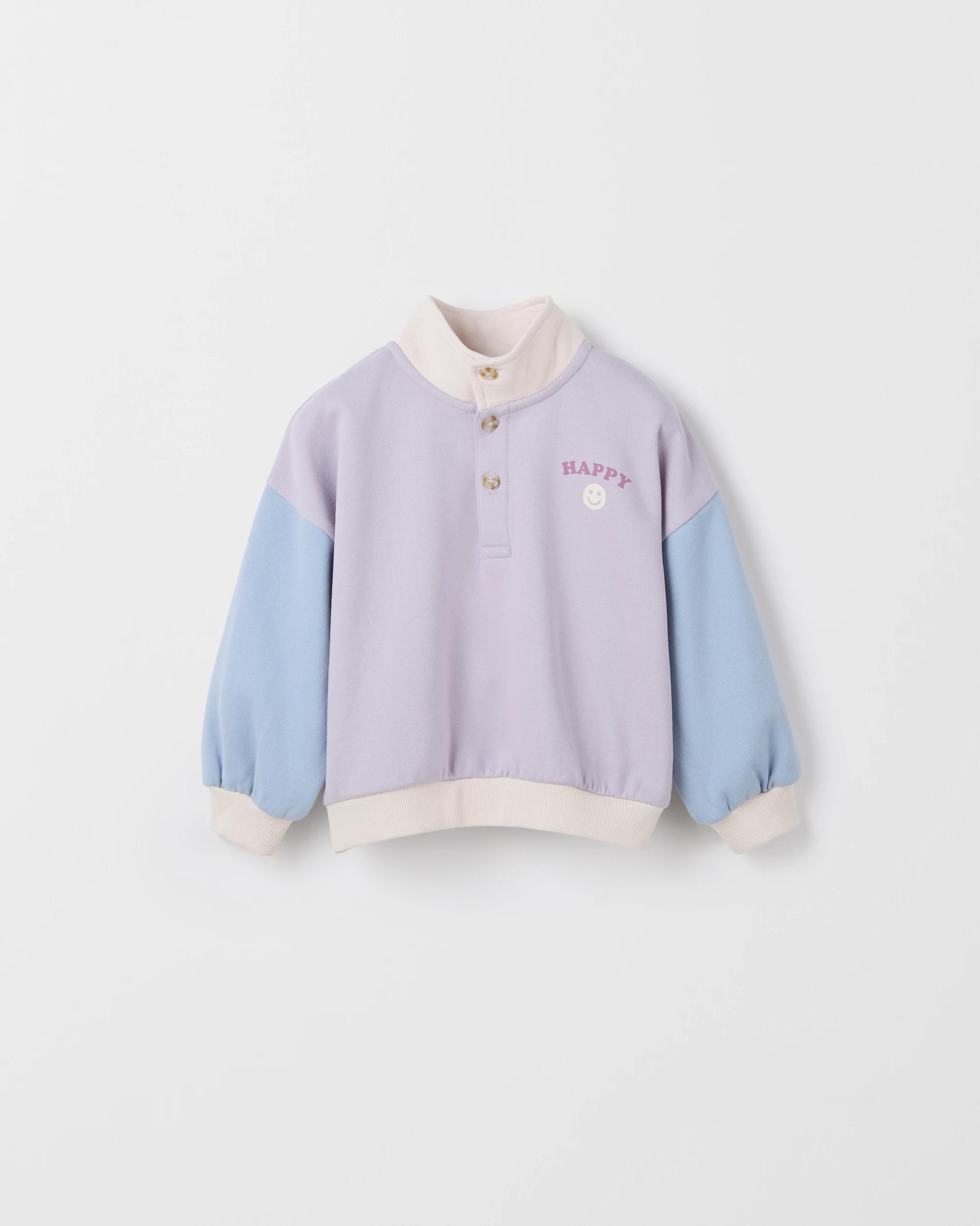 5 Target Kids Long Sleeve Colour Block Jumper PURPLE, 5 of 6