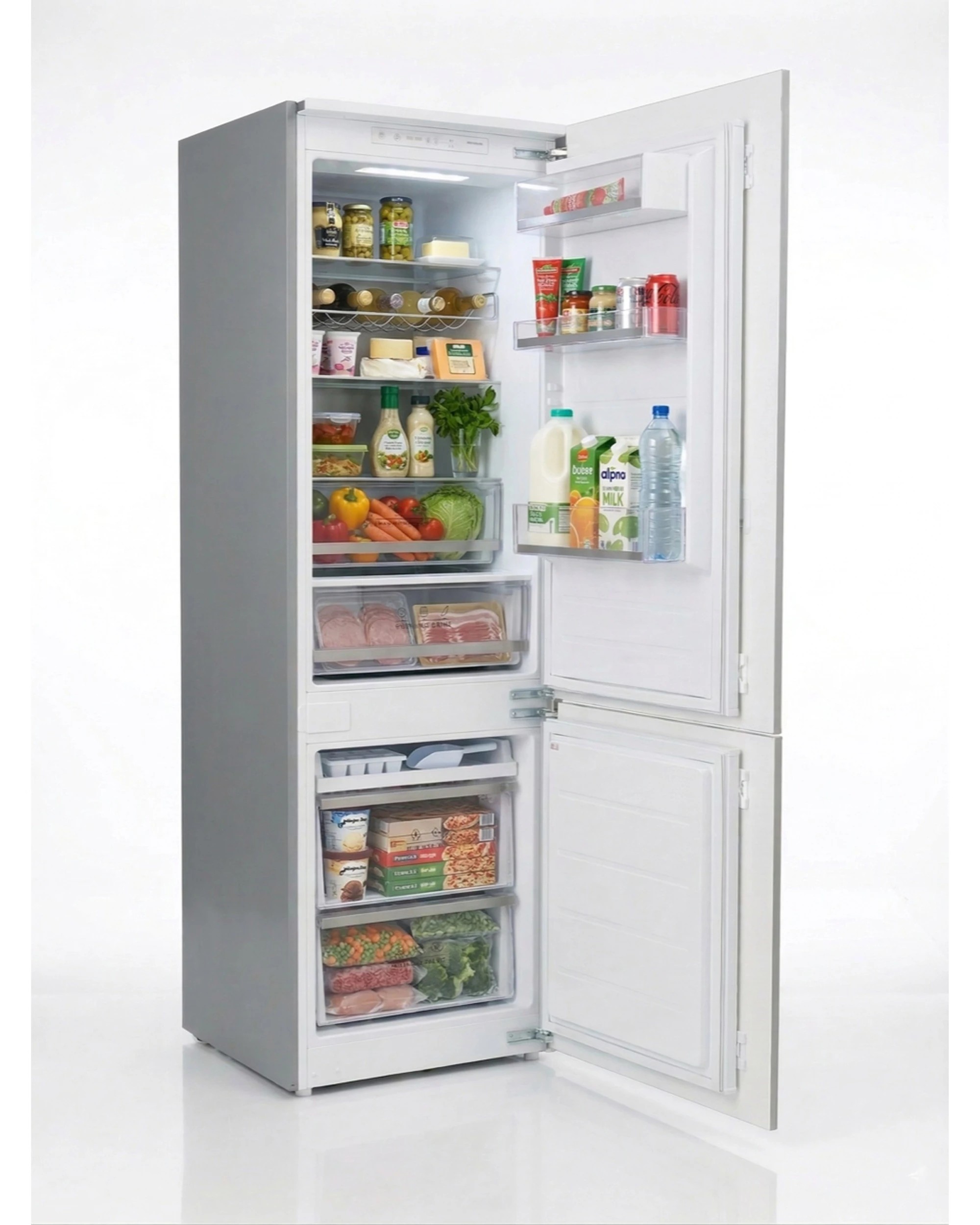4 Kleenmaid Integrated Refrigerator Bottom Mount Freezer Built-In Fridge Cabinet, 4 of 7