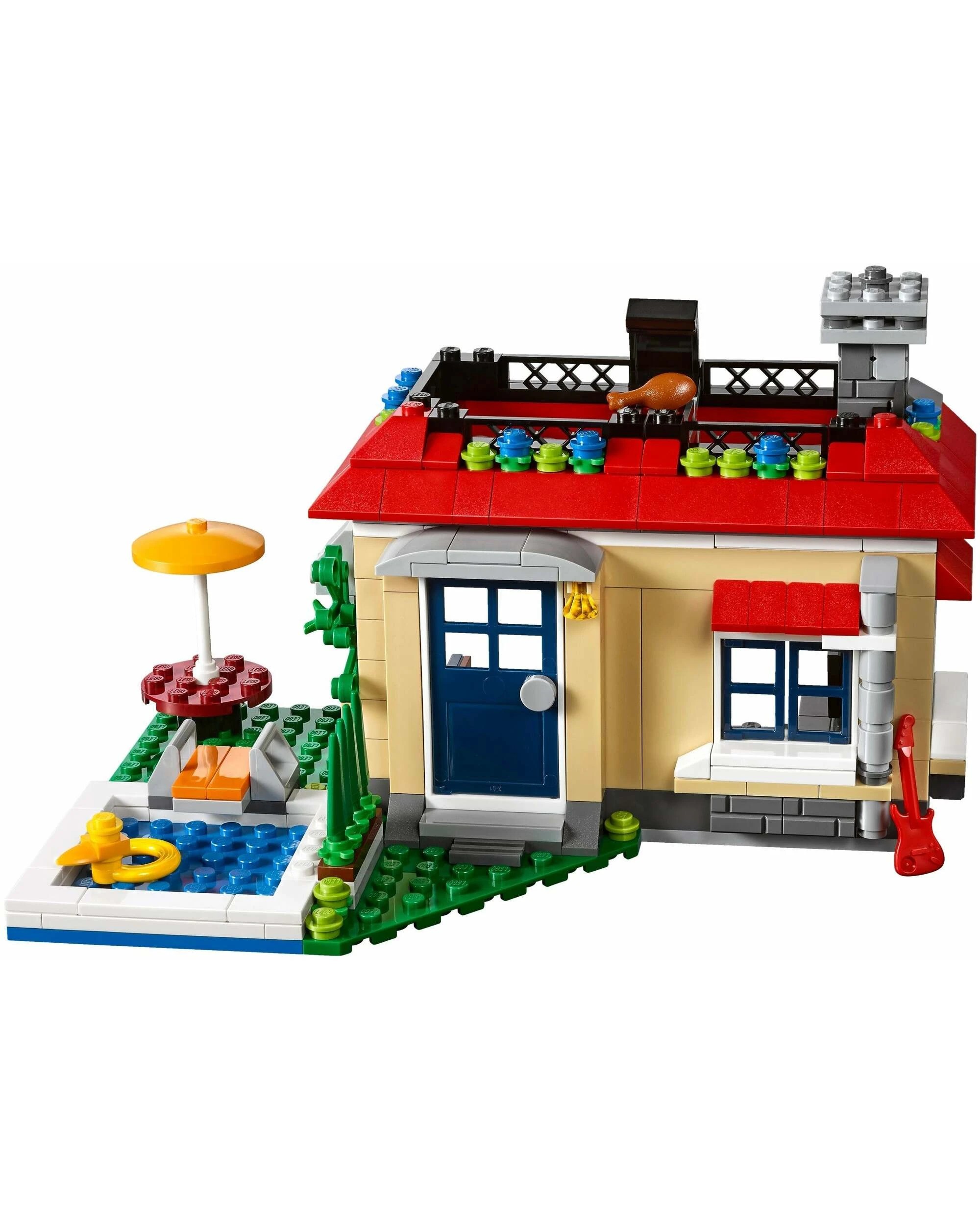 2 LEGO Creator Series Modular Poolside Holiday 31067 Building Kit, 2 of 5