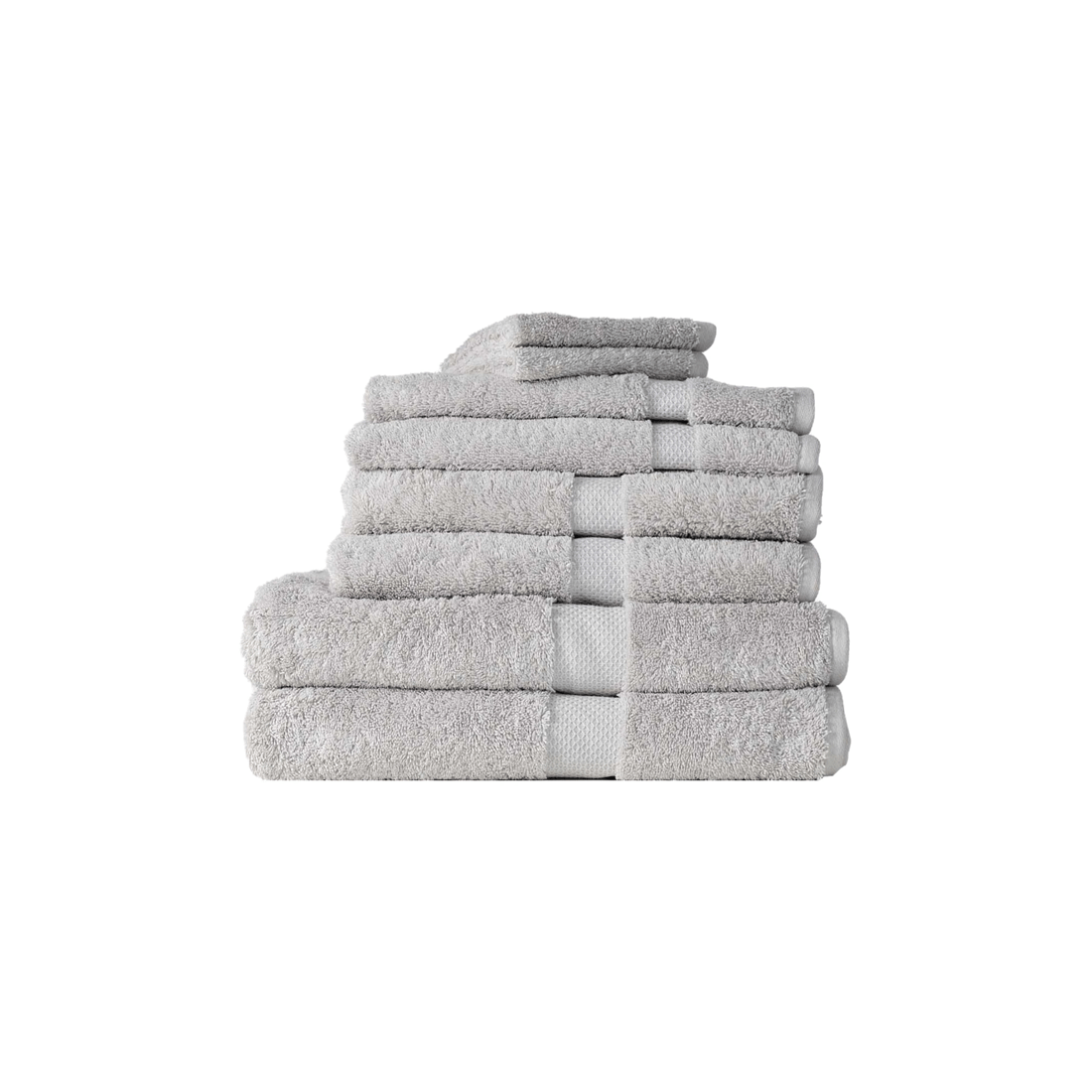 1 8pc Canningvale Royal Splendour Home Decor Bathroom Bath Towel Set
 - Silver, 1 of 3