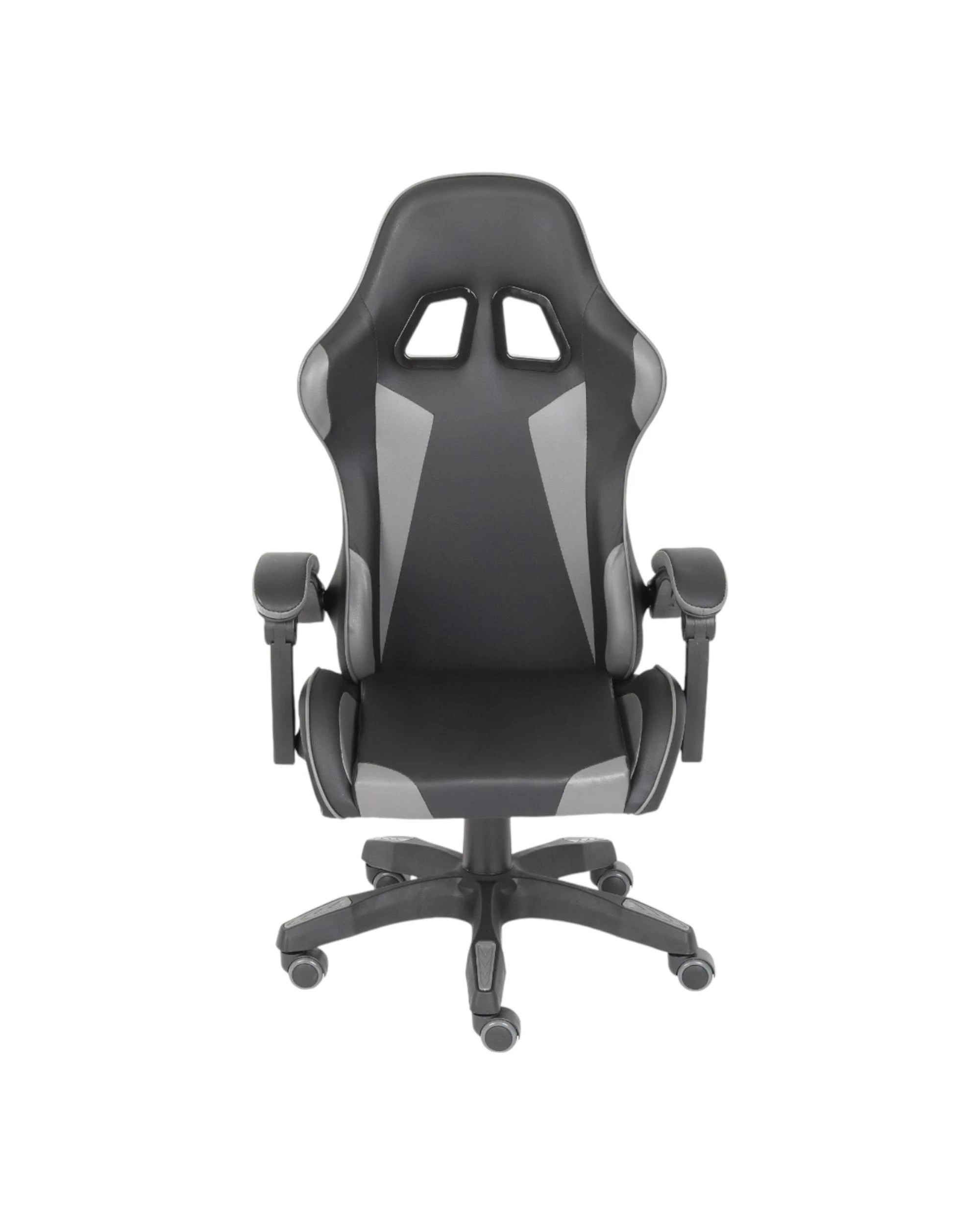 5 Playmax PU Leather Gaming Chair - Grey and Black - Multi, 5 of 10