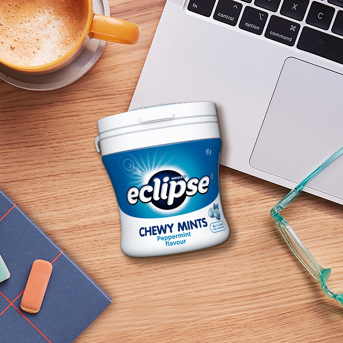 4 Wrigley's Eclipse Chewy Bottle Peppermint Flavour 93g, 4 of 5