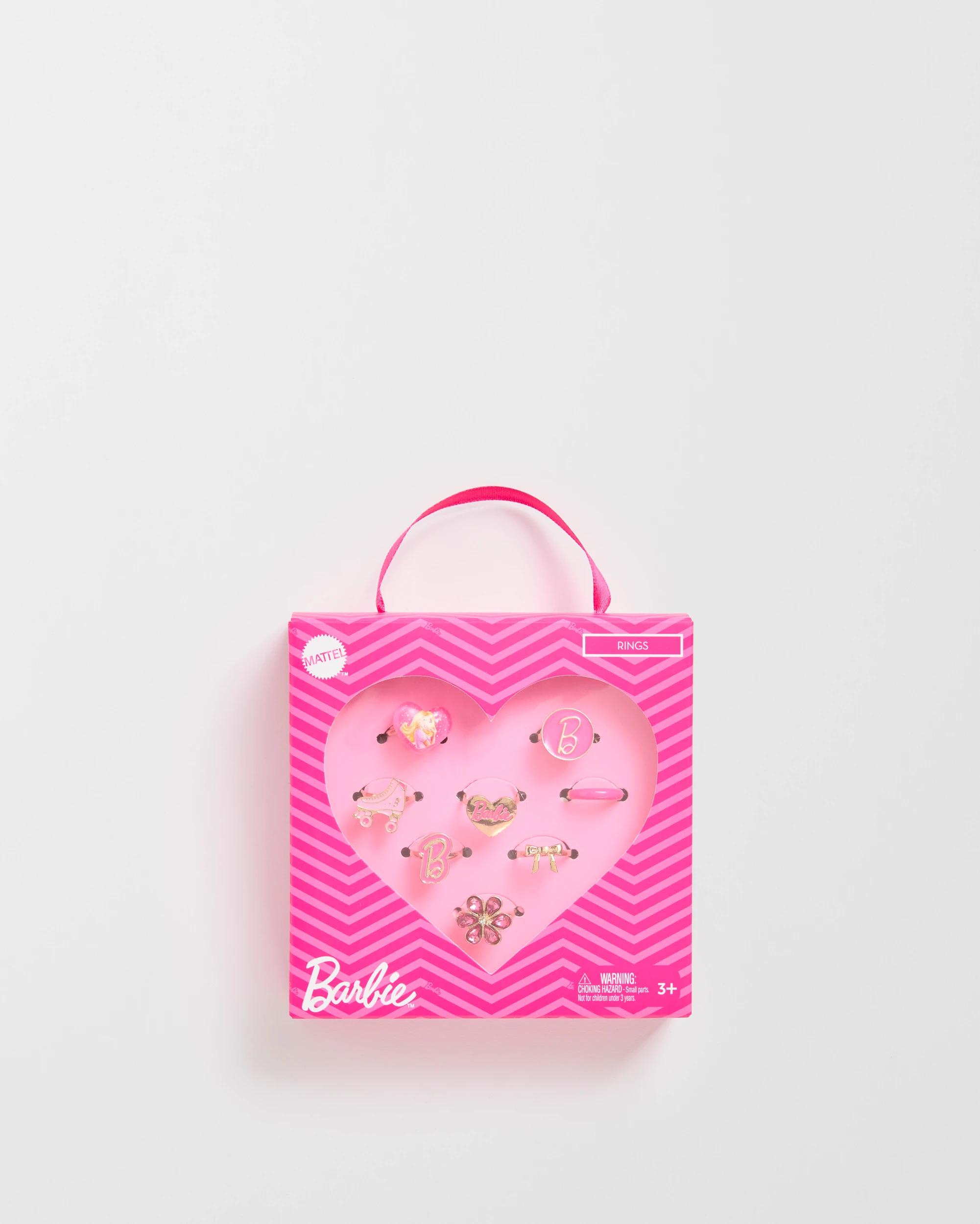 3 Barbie 8 Pack Icons Rings Set PINK, 3 of 3